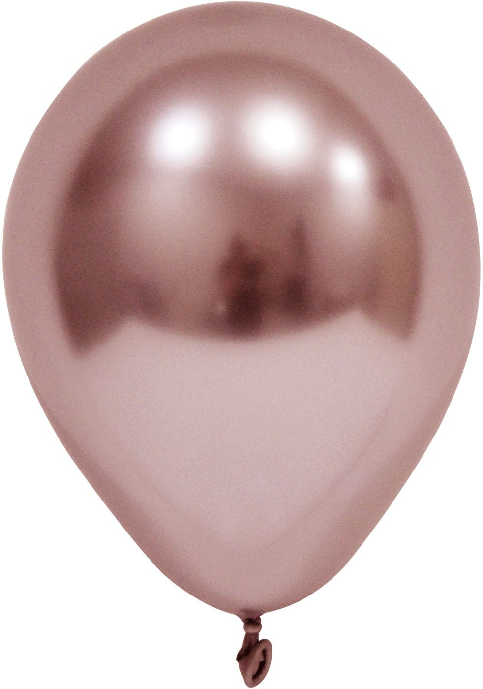 View Rose Gold Chrome Round Shape Latex Balloon 6 inch Pk 50 information