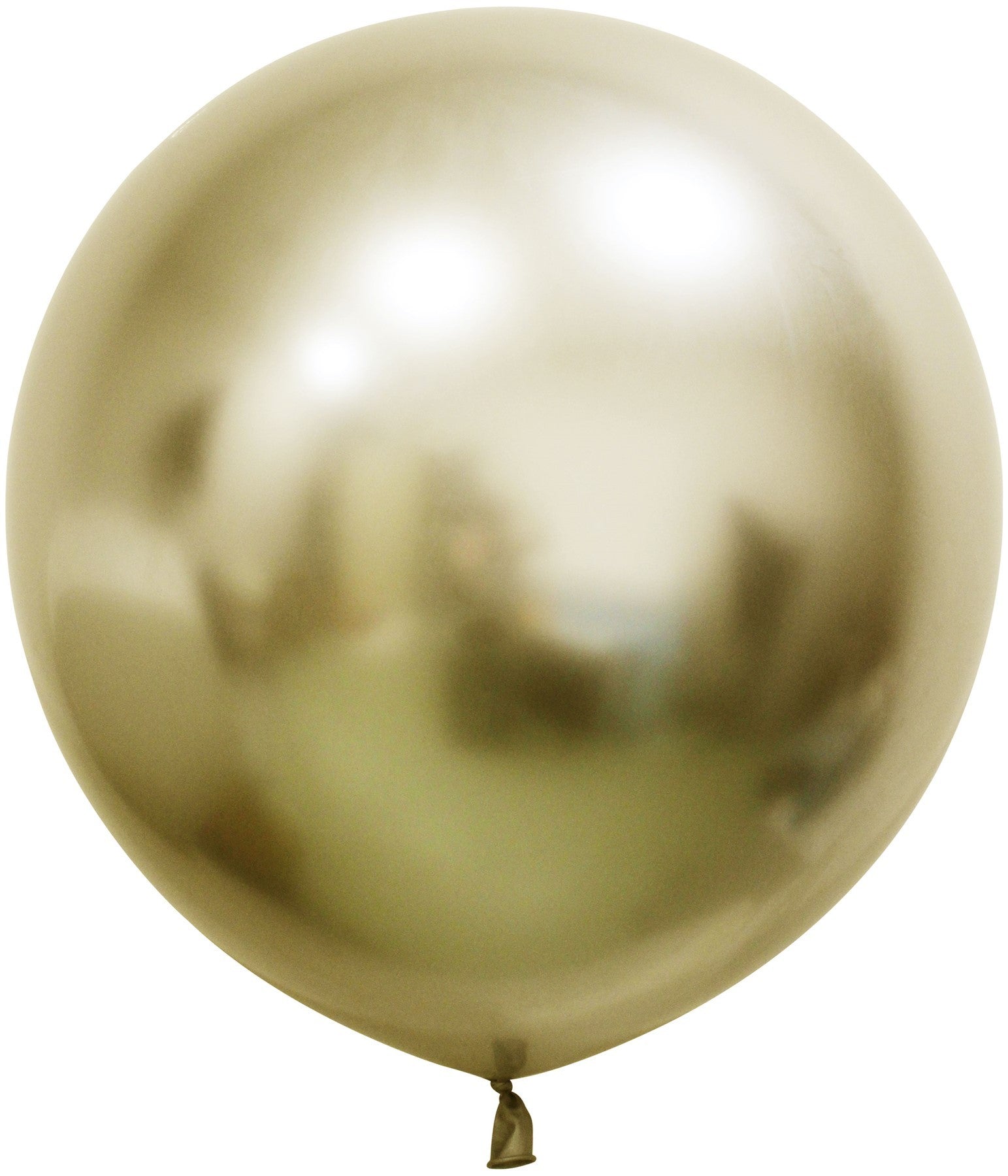 View Gold Chrome Jumbo Latex Balloon 24 inch Pk 3 information