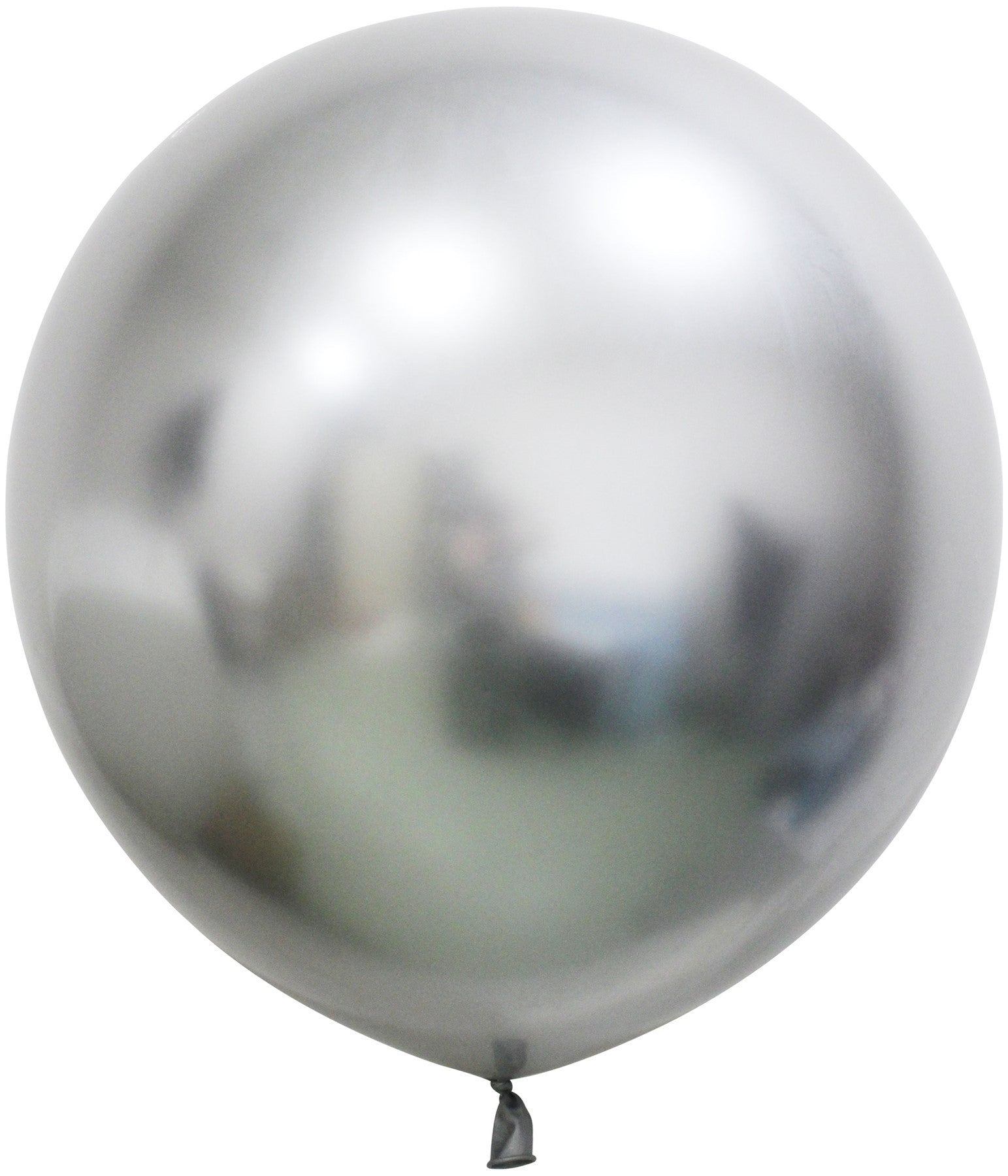 View Silver Chrome Jumbo Latex Balloon 24 inch Pk 3 information
