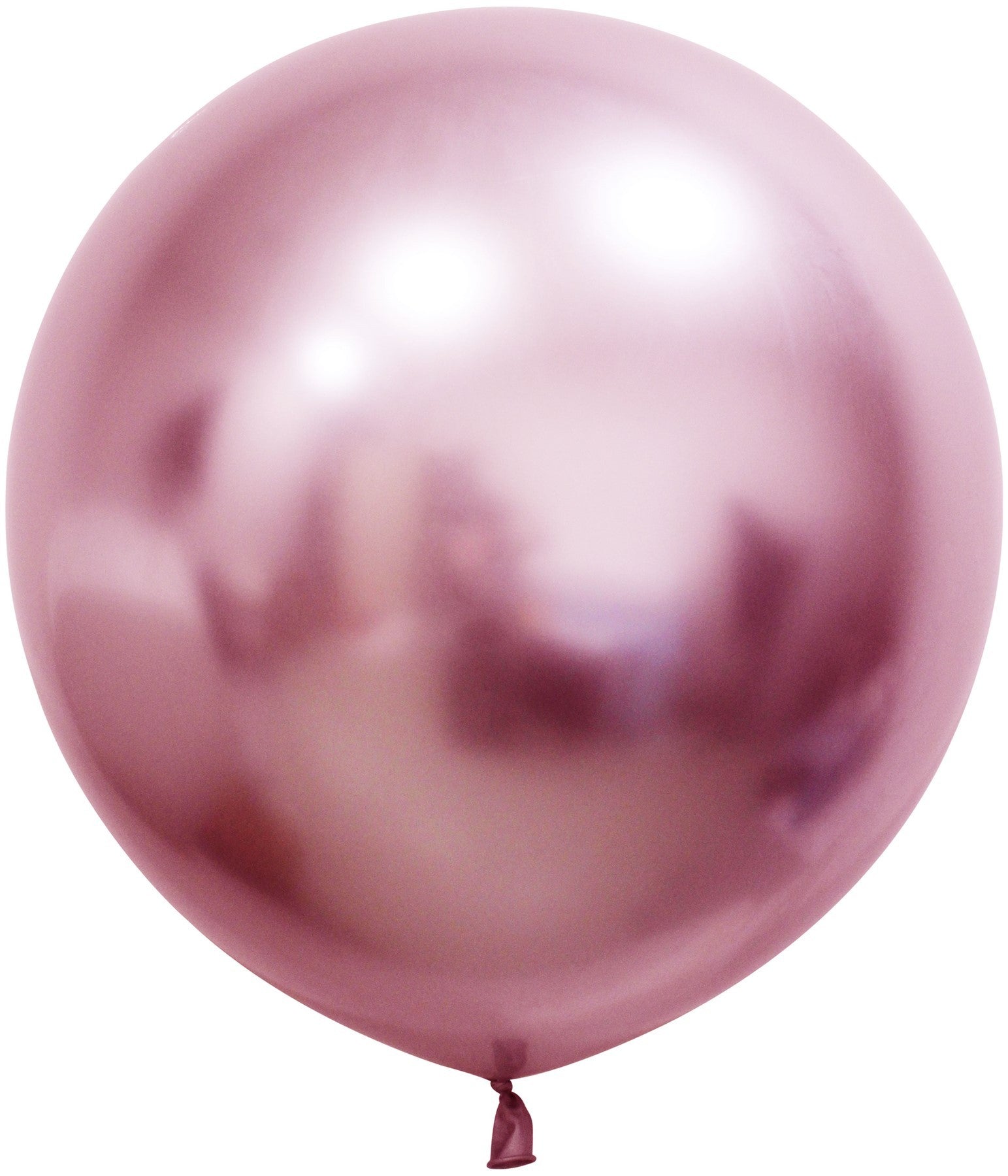 View Pink Chrome Jumbo Latex Balloon 24 inch Pk 3 information