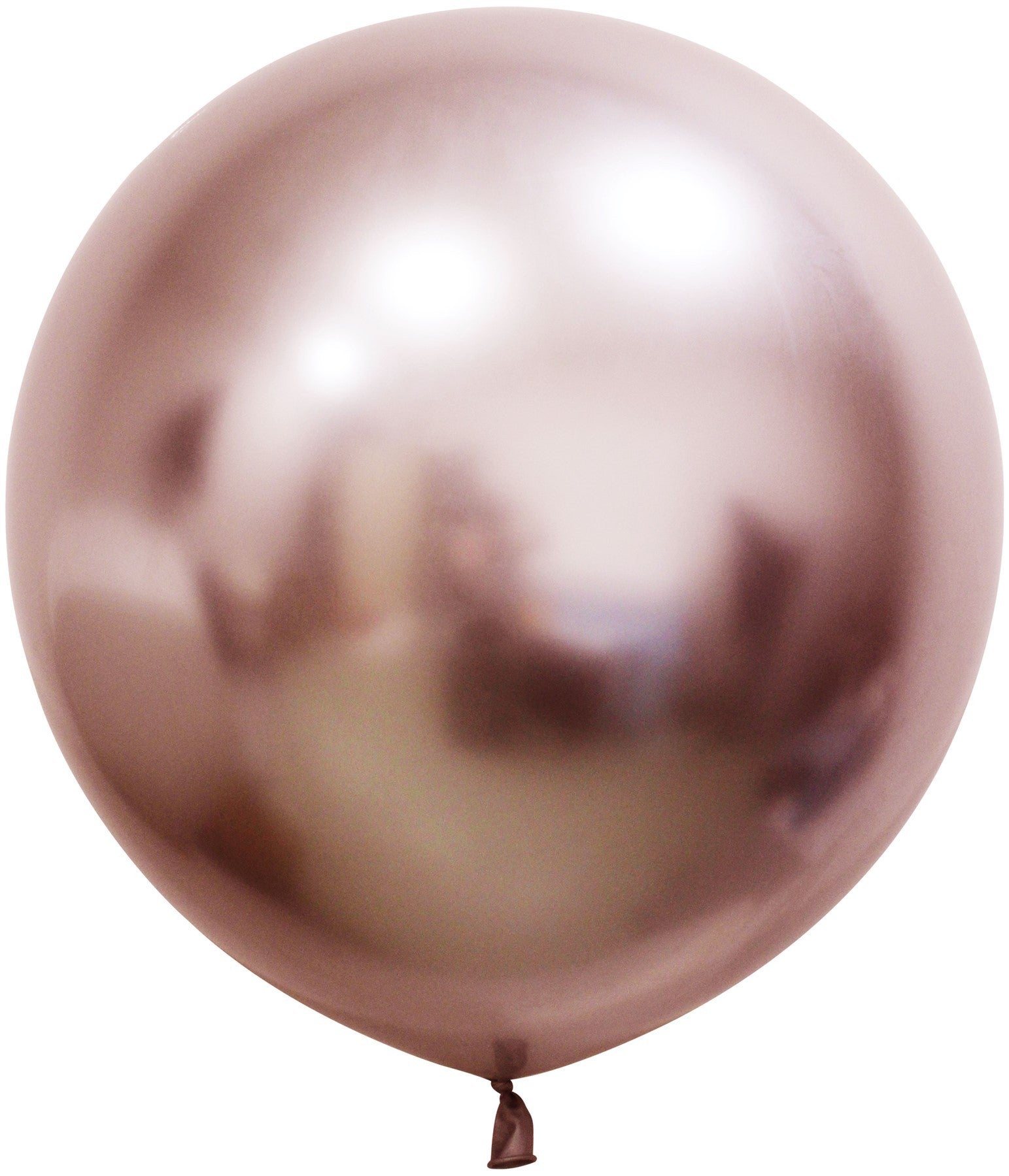 View Rose Gold Chrome Jumbo Latex Balloon 24 inch Pk 3 information
