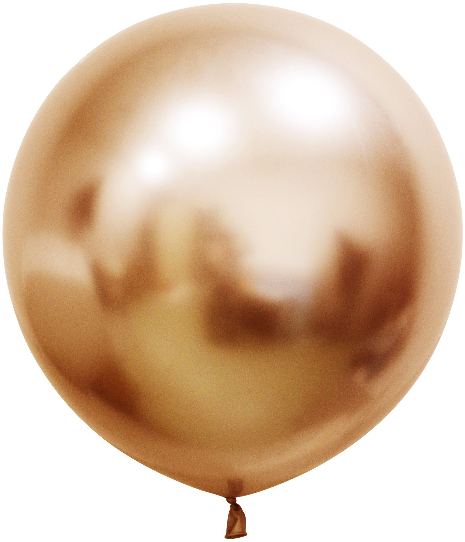 View Copper Chrome Jumbo Latex Balloon 24 inch Pk 3 information