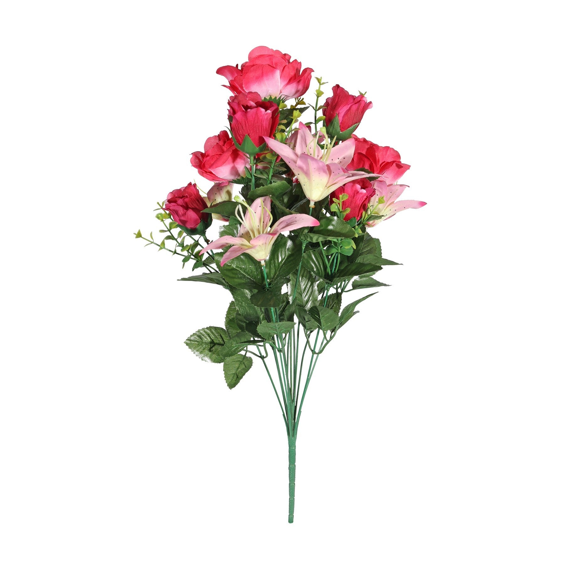 View Cerise Pembroke Rose and Lily Mixed Bunch information