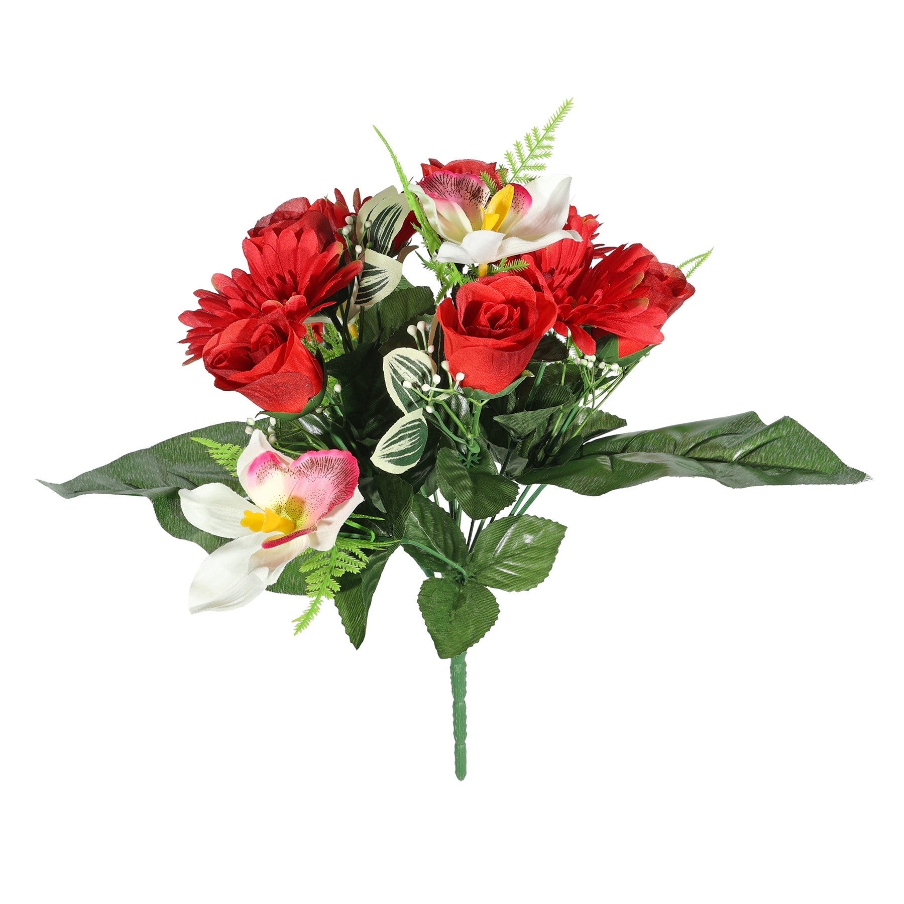 View Red Pembroke Gerbera and Orchid Mixed Bunch information