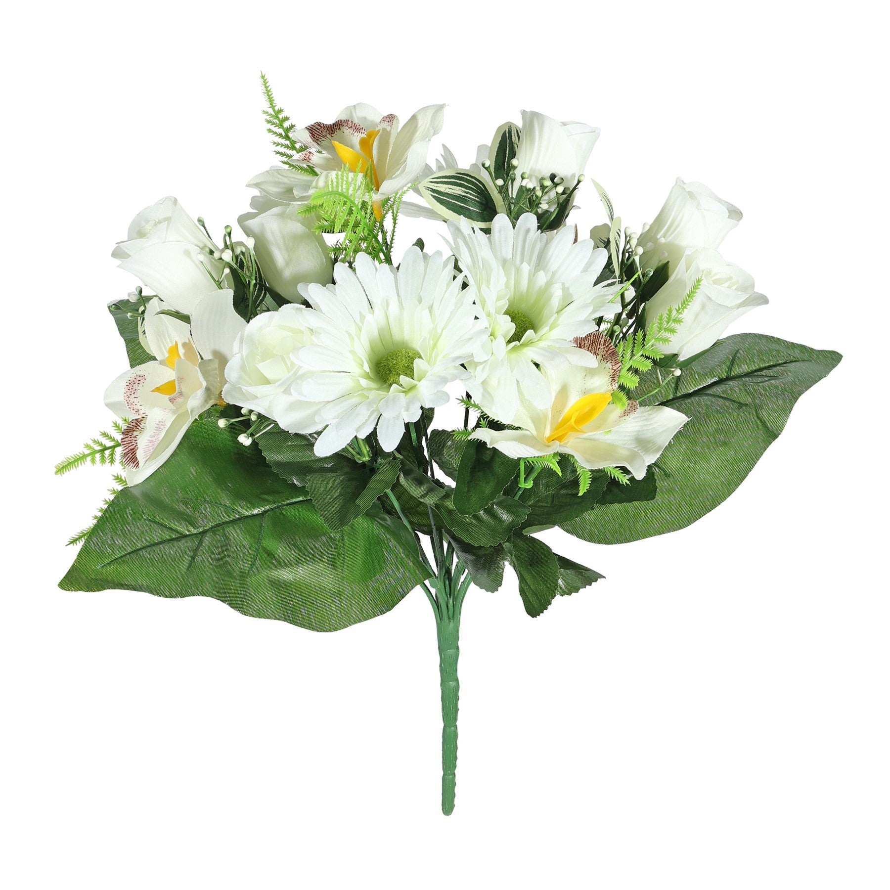 View Cream Pembroke Gerbera and Orchid Mixed Bunch information