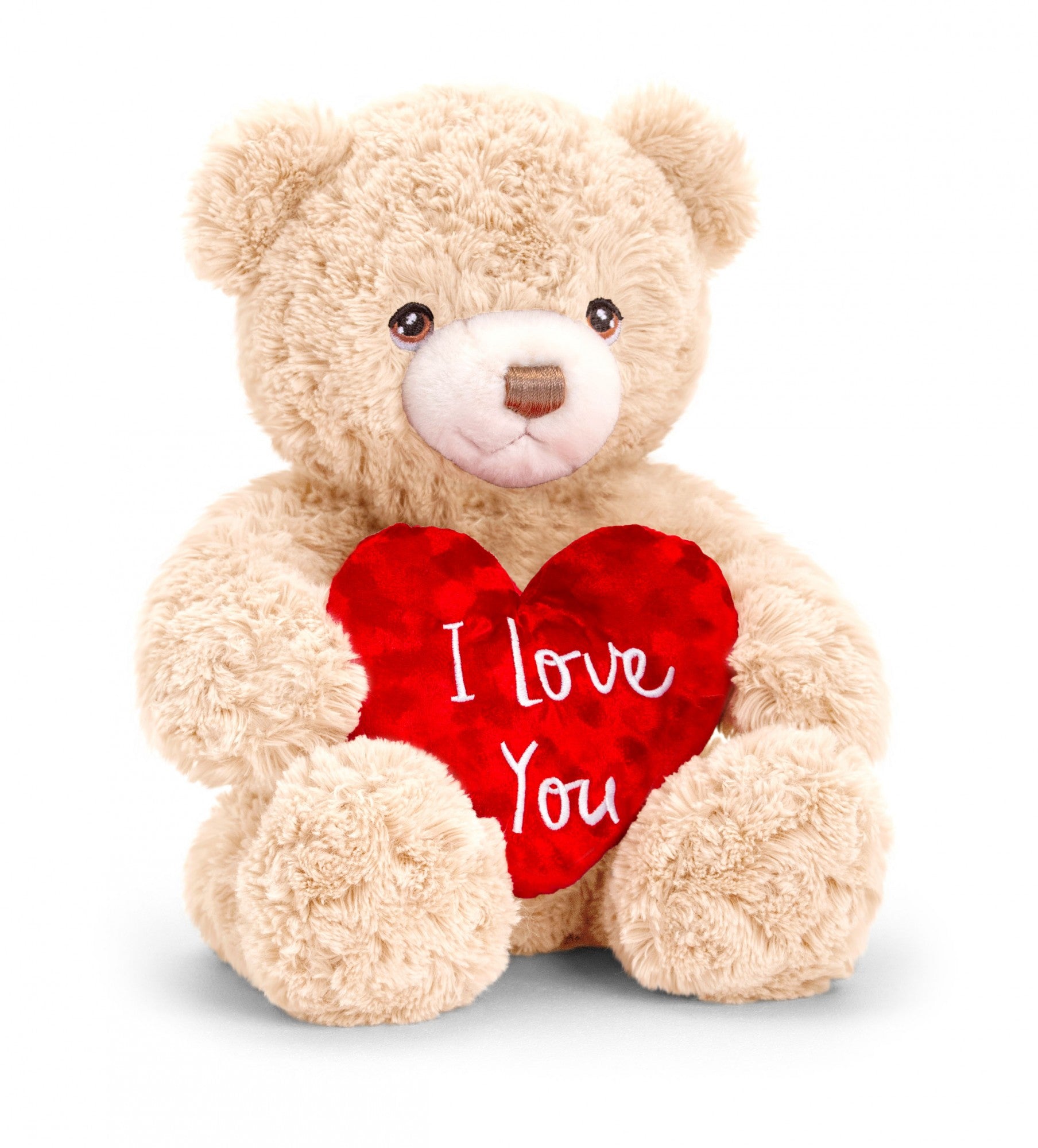 View Keeleco Cream Bramble Bear with Heart 30cm information