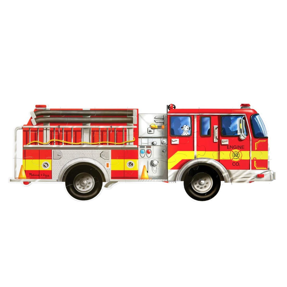 View Giant Fire Engine Floor Jigsaw by Melissa and Doug information