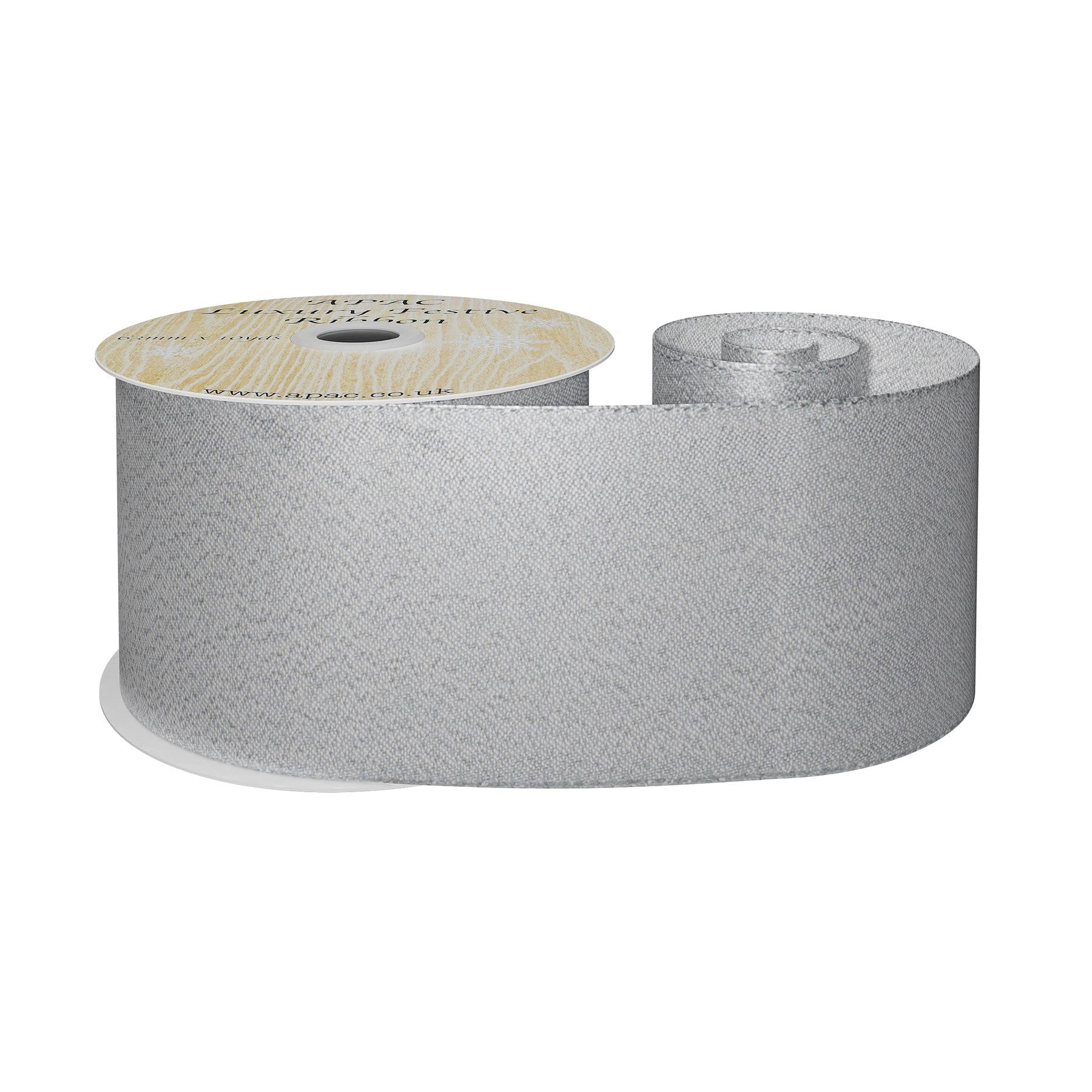 View Silver Metallic Ribbon 63mm x 10yd information