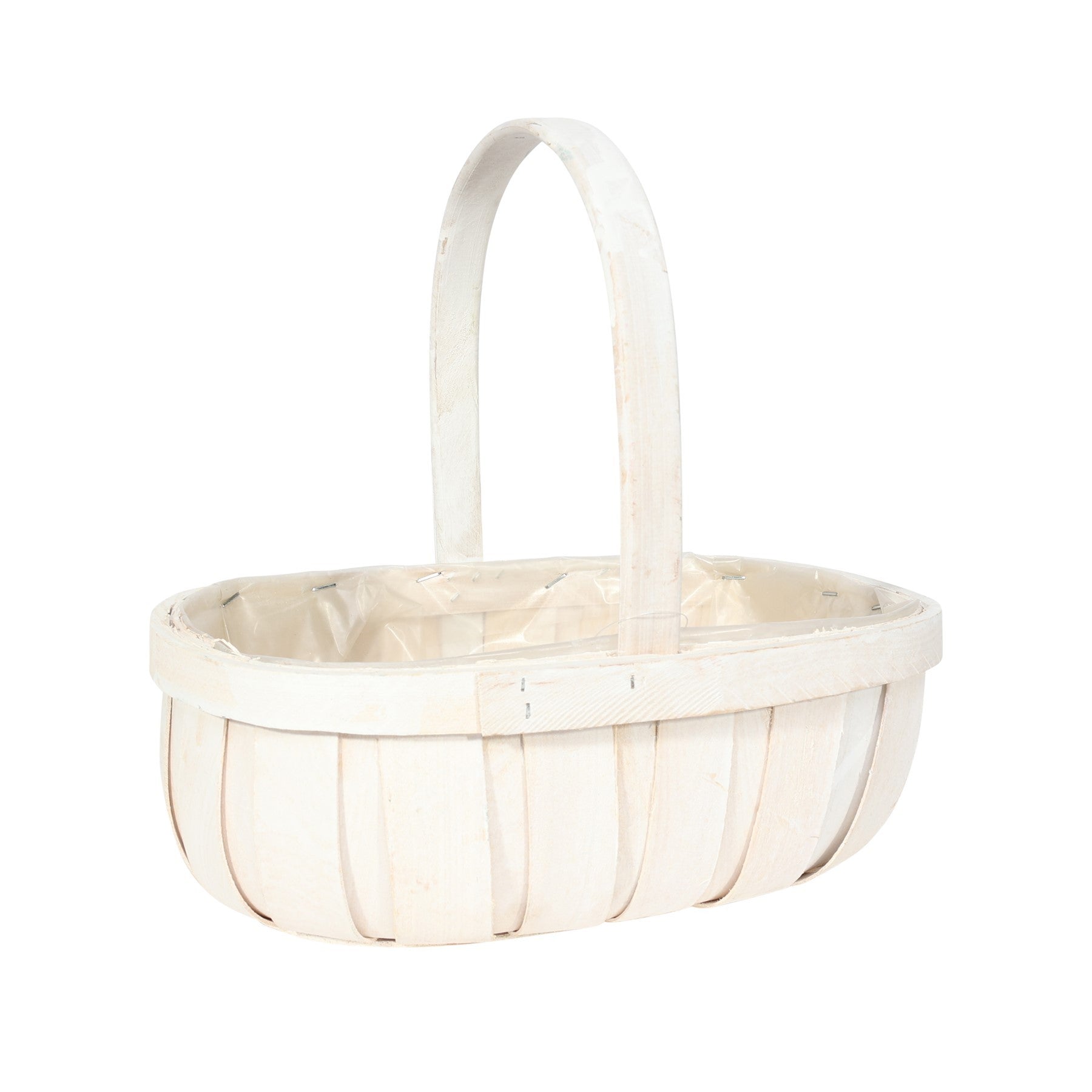 View White Softwood Trug Basket 30cm information