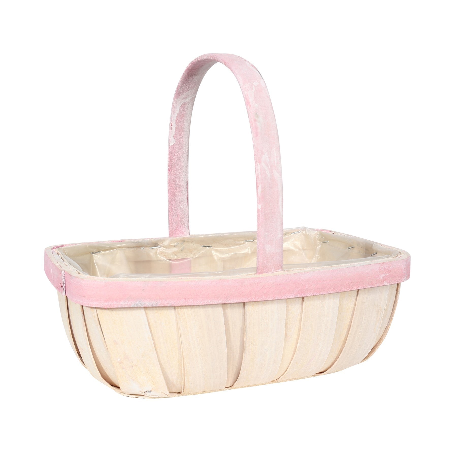 View Large White Trug with Pink Rim 275cm information