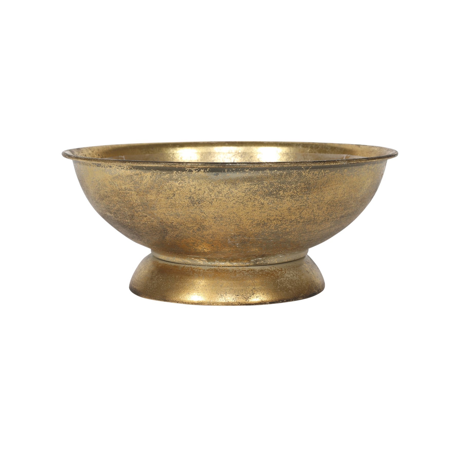 View Brocante Flower Bowl Gold 26cm information