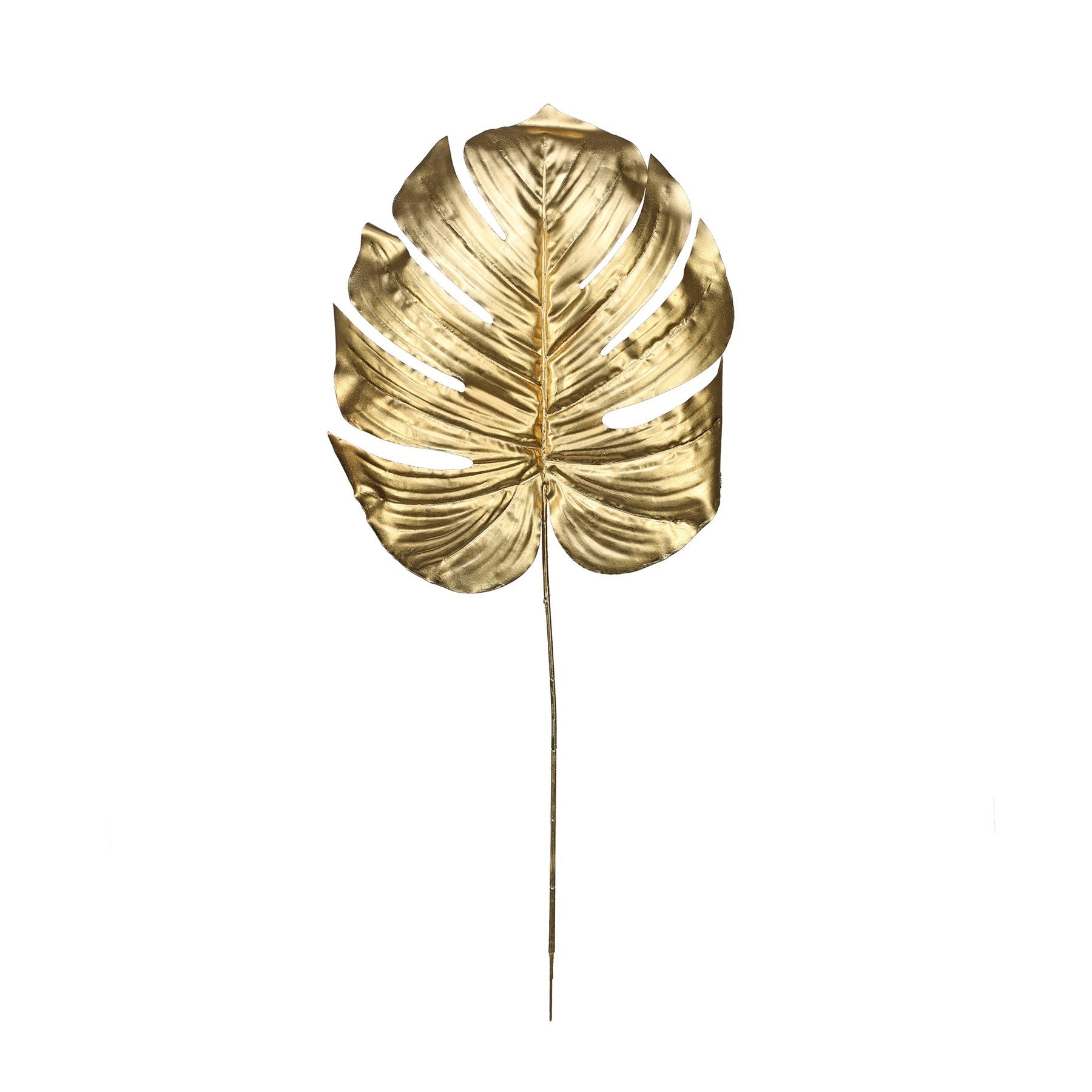 View Gold Metallic Monstera leaf Large information