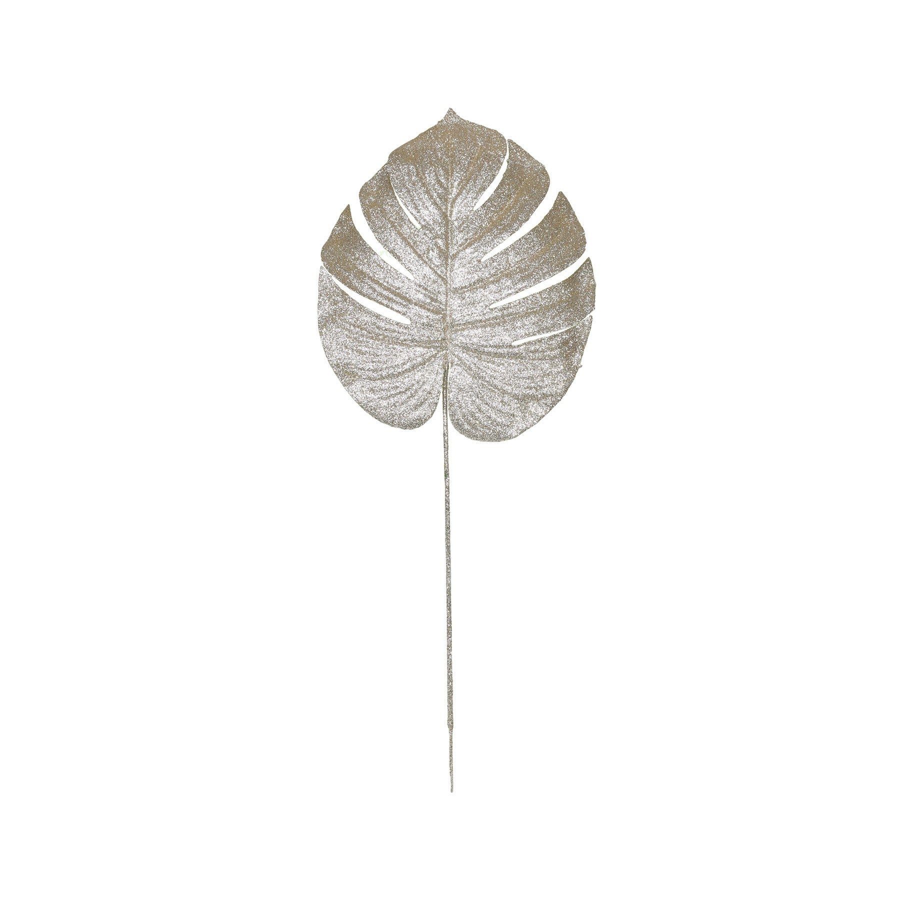 View Champagne Glitter Monstera Leaf Medium information