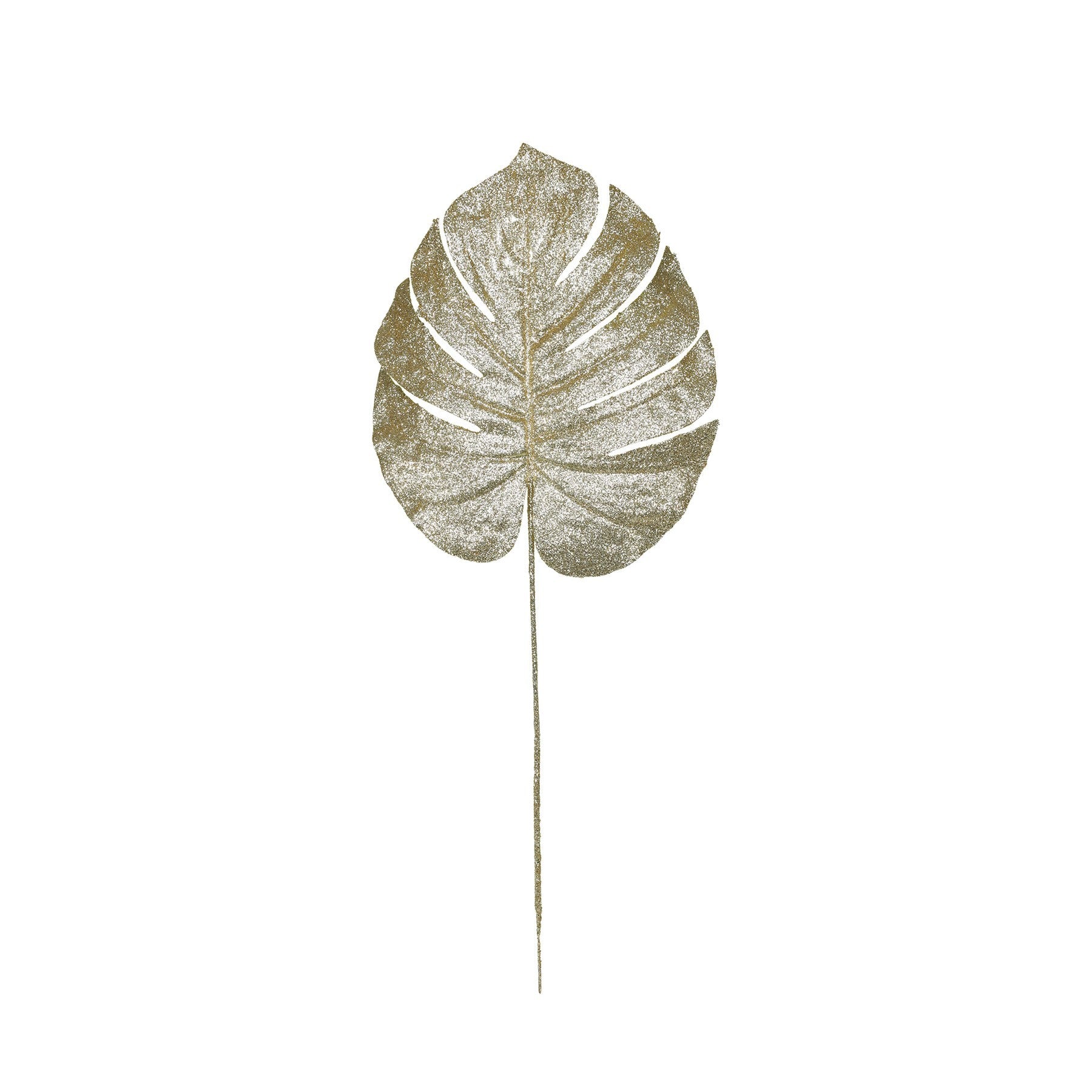 View Gold Glitter Monstera Leaf Medium information