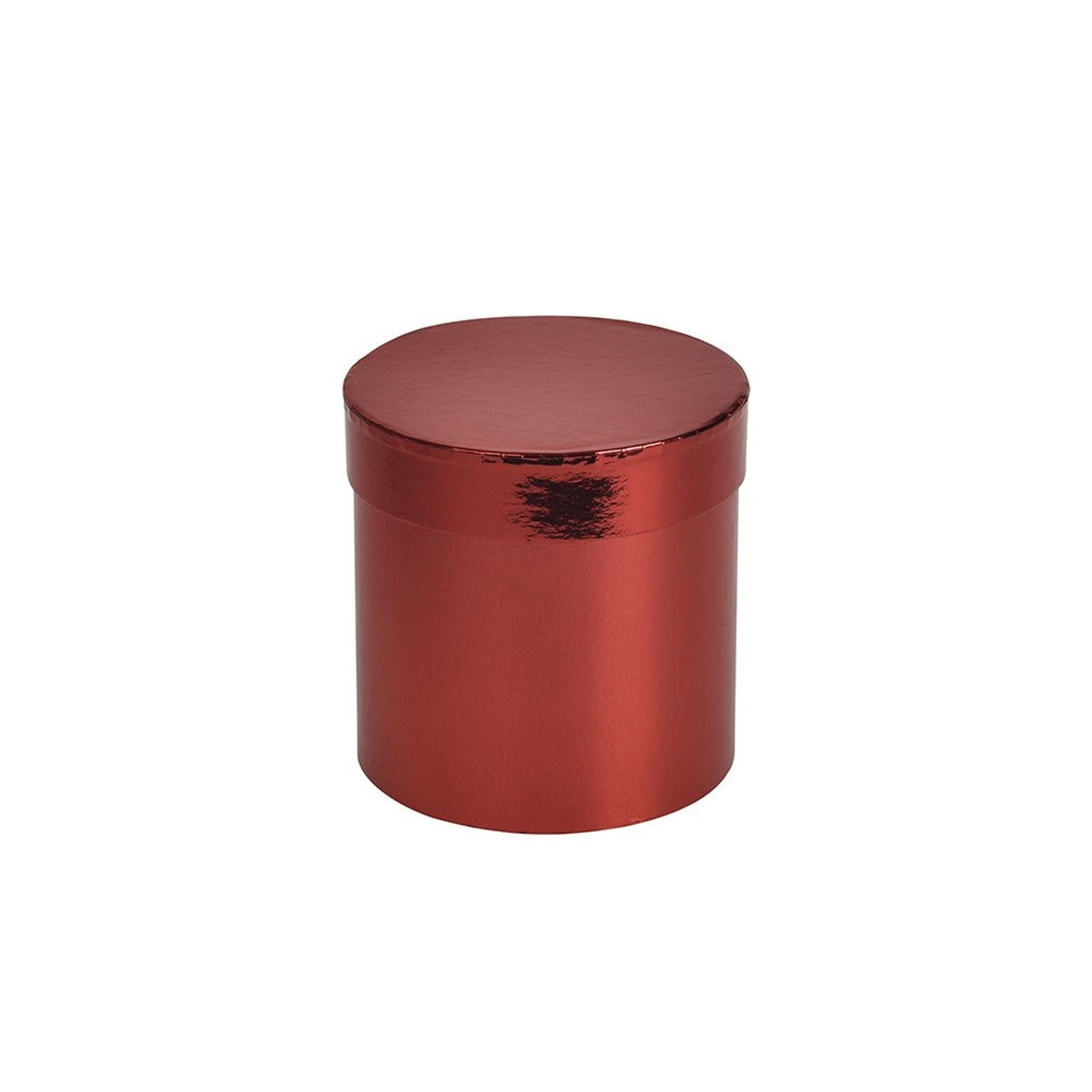 View Metallic Red Small Hat Box W13cm x D14cm information