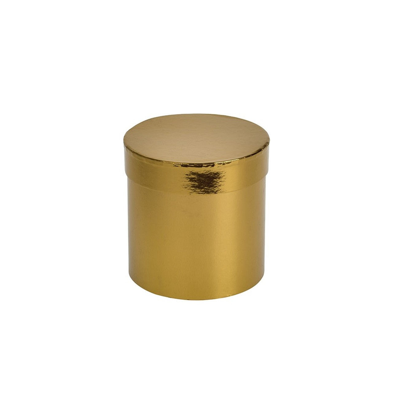 View Metallic Gold Small Hat Box W13cm x D14cm information