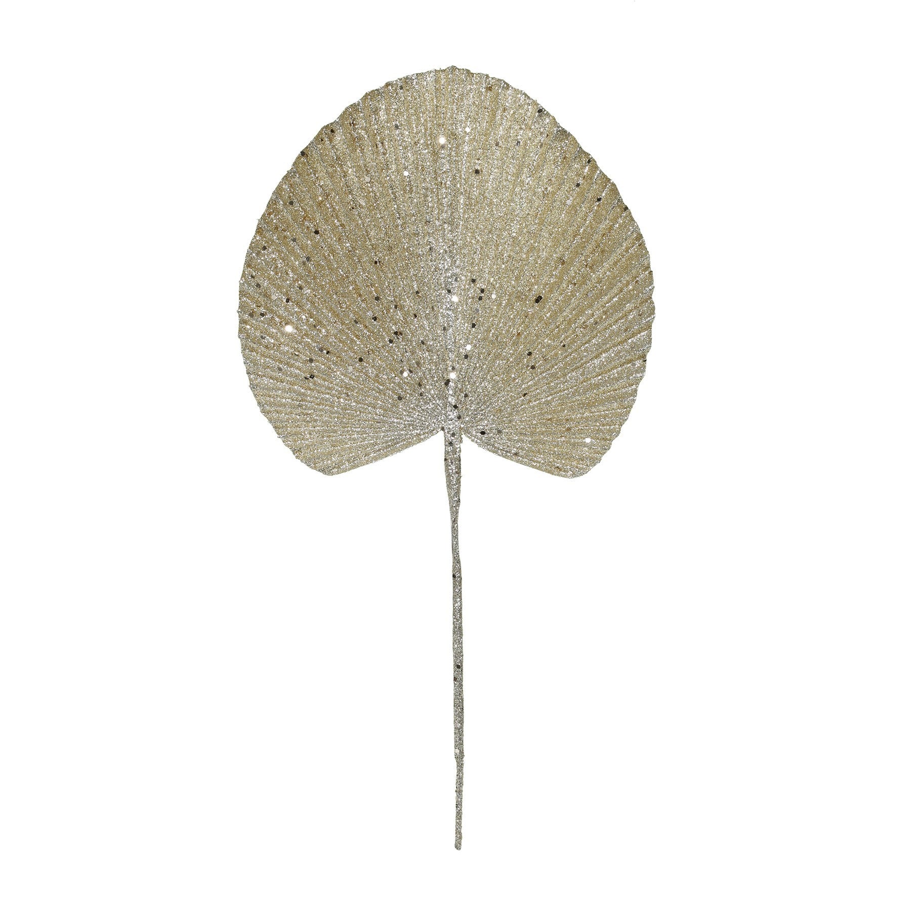 View Gold Glitter Palm Spear Stem information