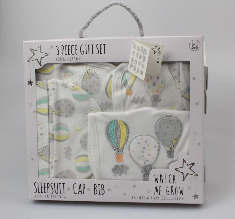 View 6x 3 Piece Baby Gift Box Balloons information