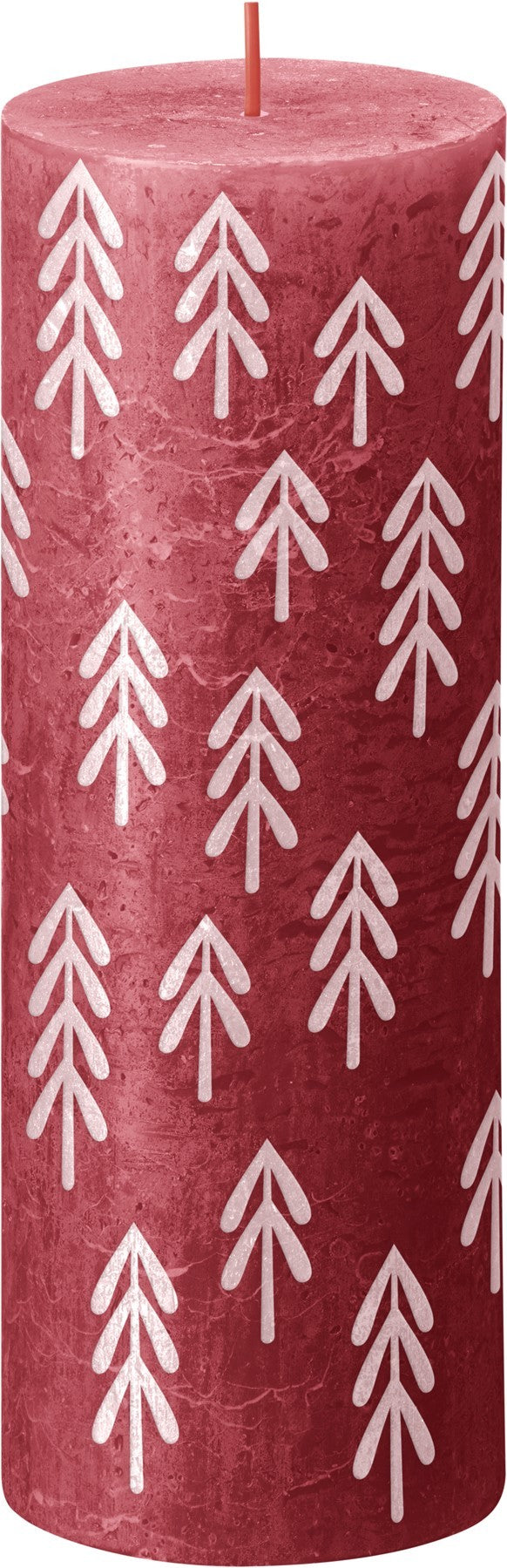 View Bolsius Rustic Delicate Red Silhouette Pillar Candle with Tree 190mm x 68mm information