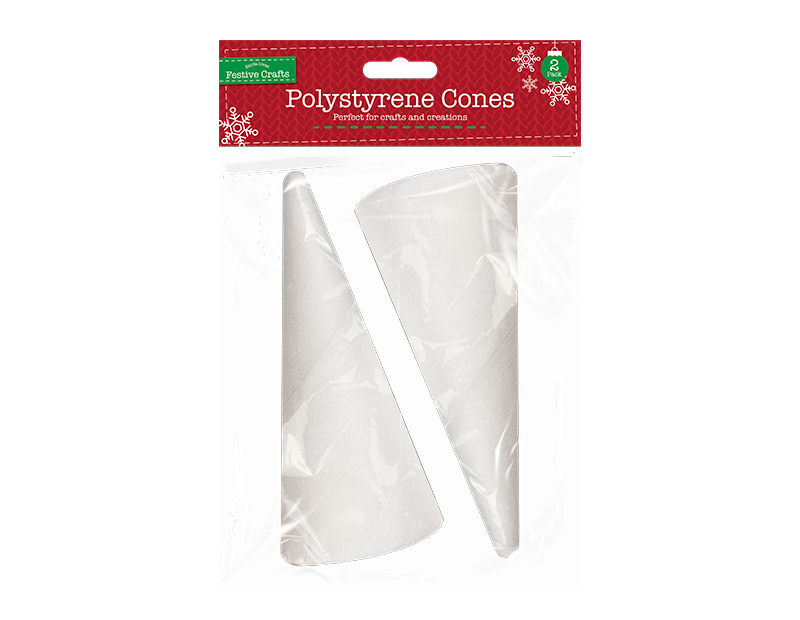 View Polystyrene Cones Pack of 2 information