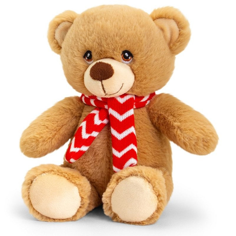 View Keeleco Conker Bear with Scarf 20cm information