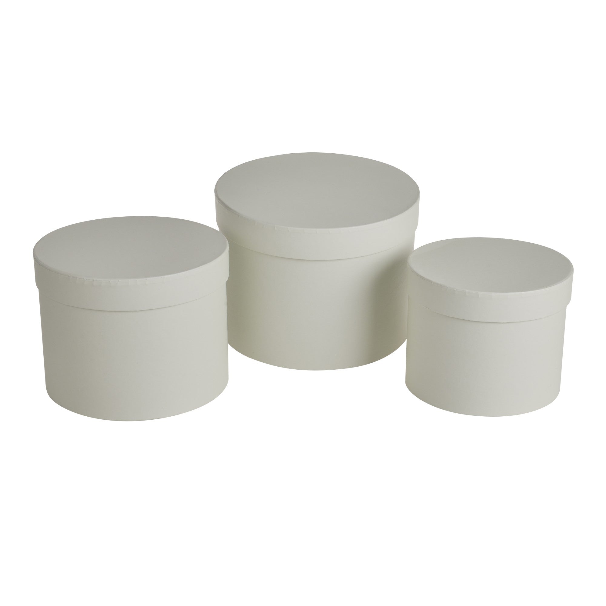 View Set of 3 Ivory Hat Boxes information