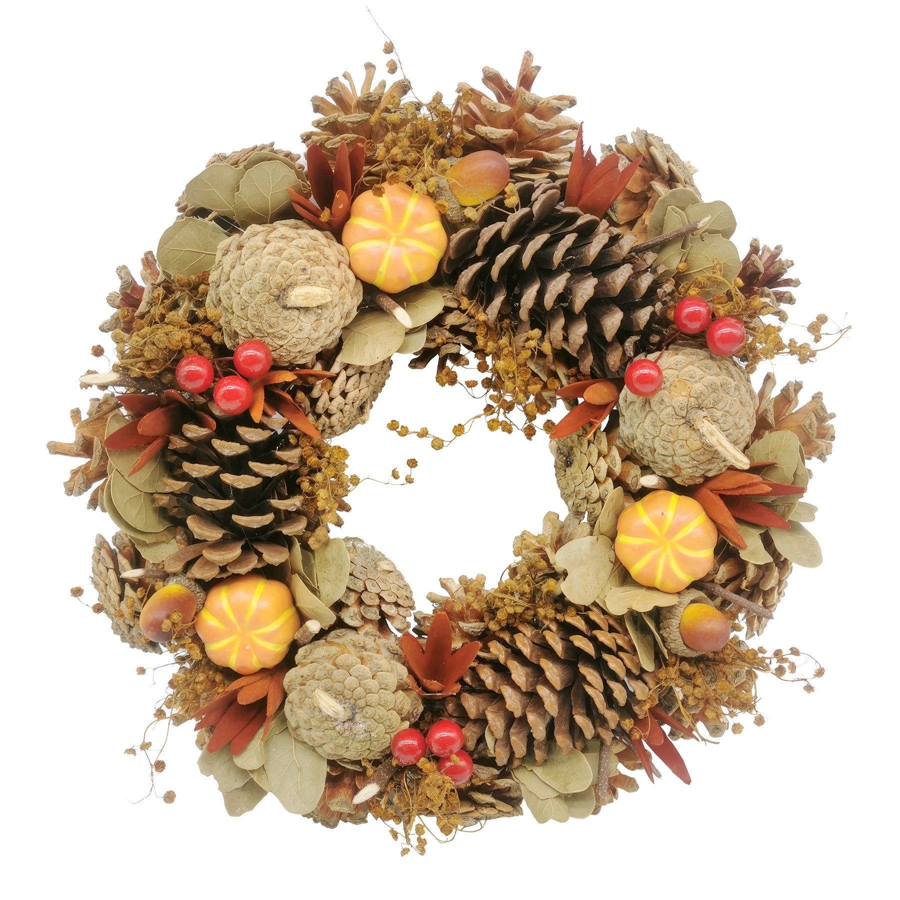 View Autumn Wreath with Pumpkins 30cm information