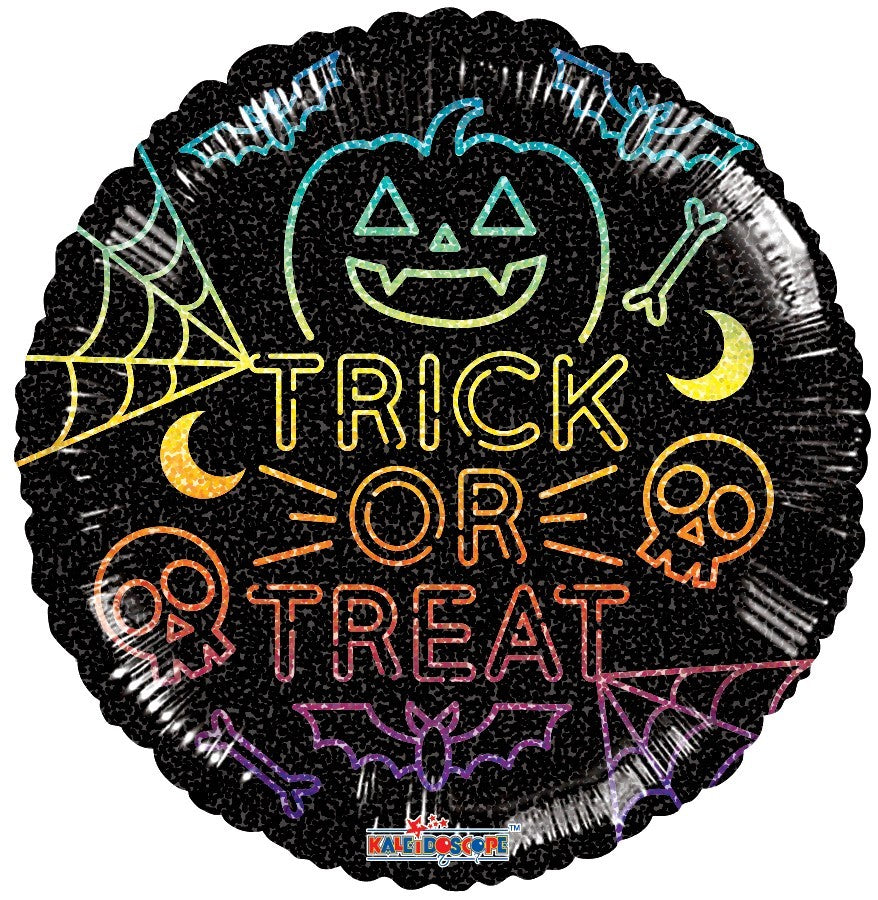 View Rainbow Trick or Treat Balloon 18 inch information