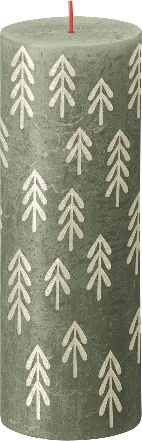 View Bolsius Rustic Fresh Olive Silhouette Pillar Candle with Tree 190mm x 68mm information