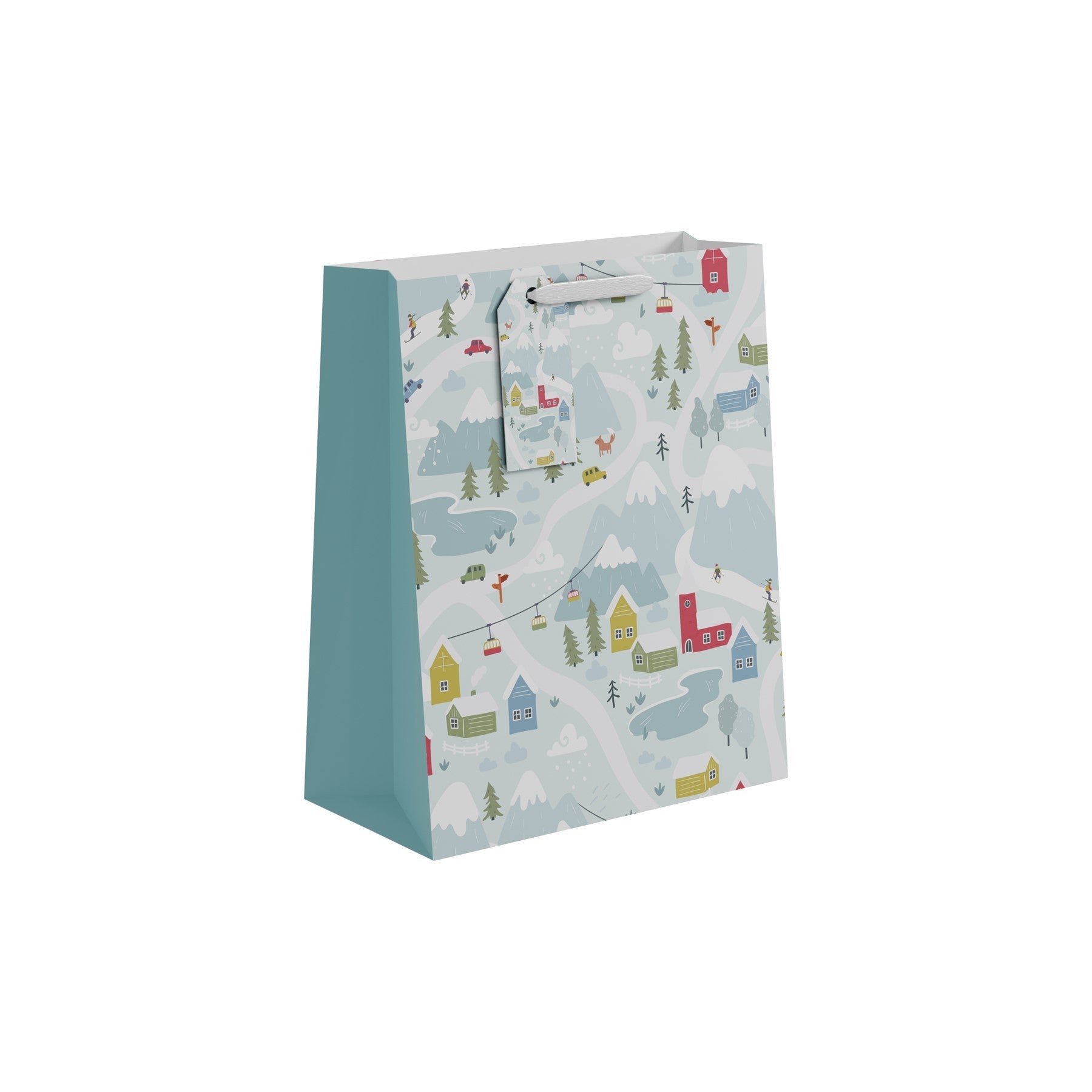 View Mountain with Cable Car Gift Bag Large information