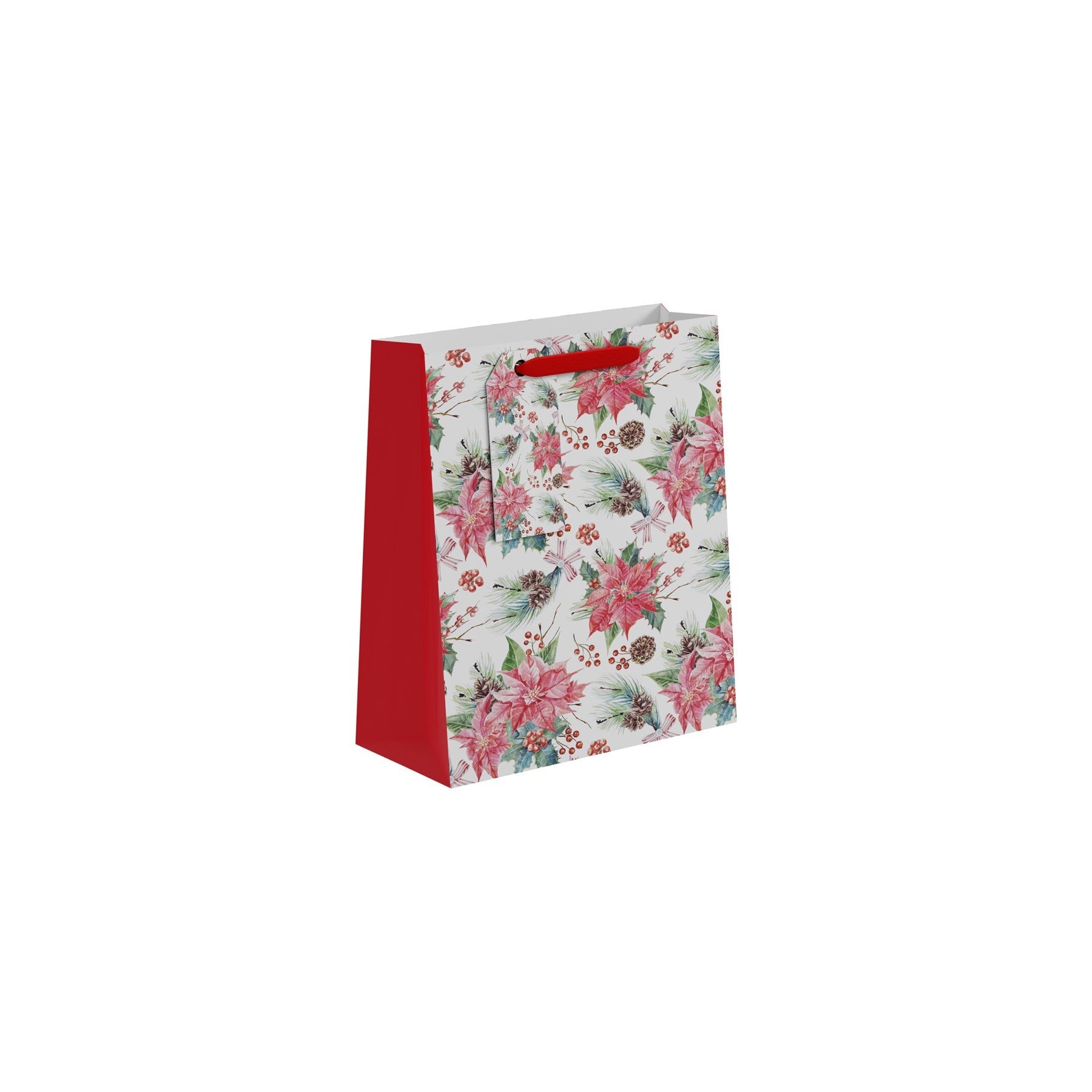 View Christmas Poinsettia Gift Bag Medium information