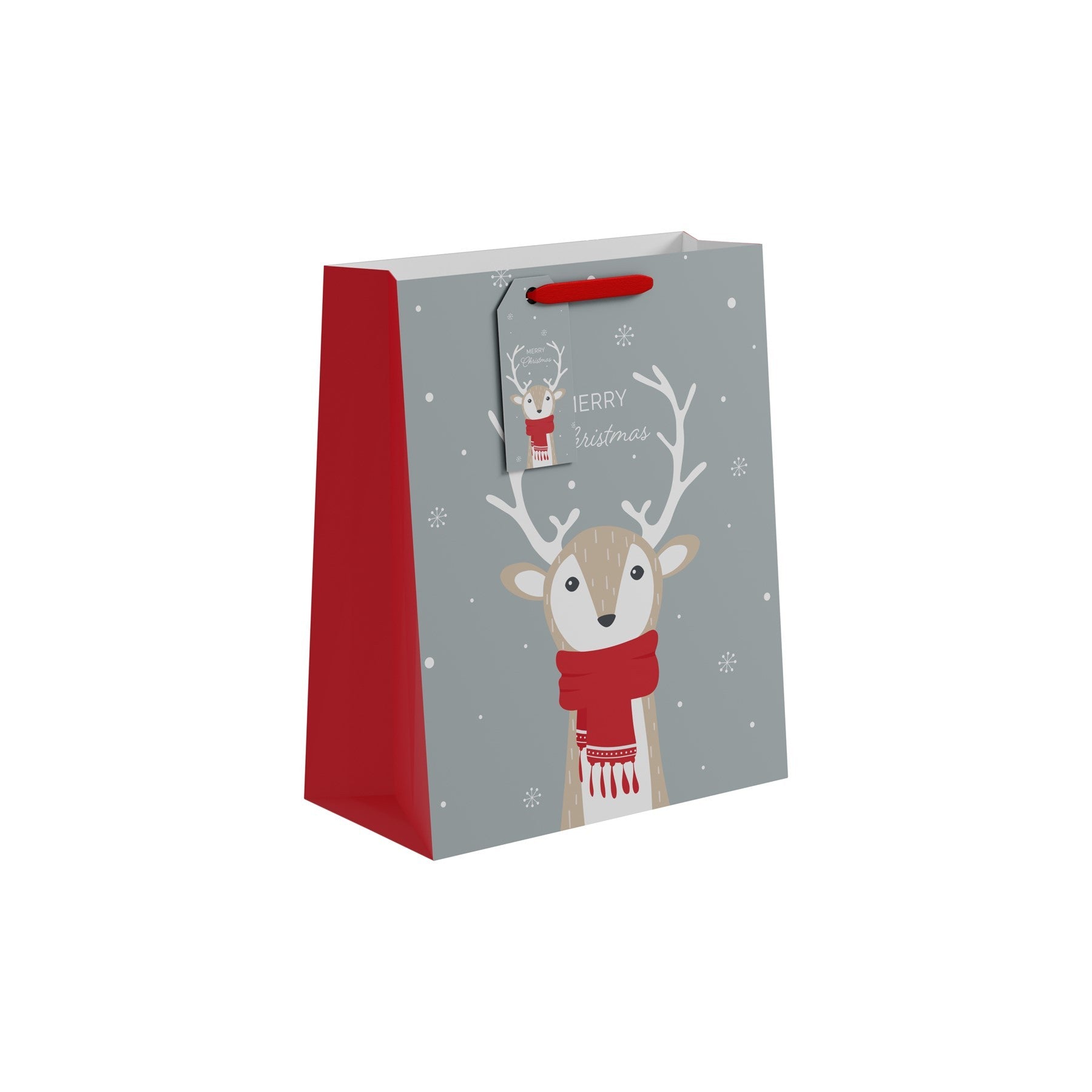 View Merry Christmas Reindeer Gift Bag Large information