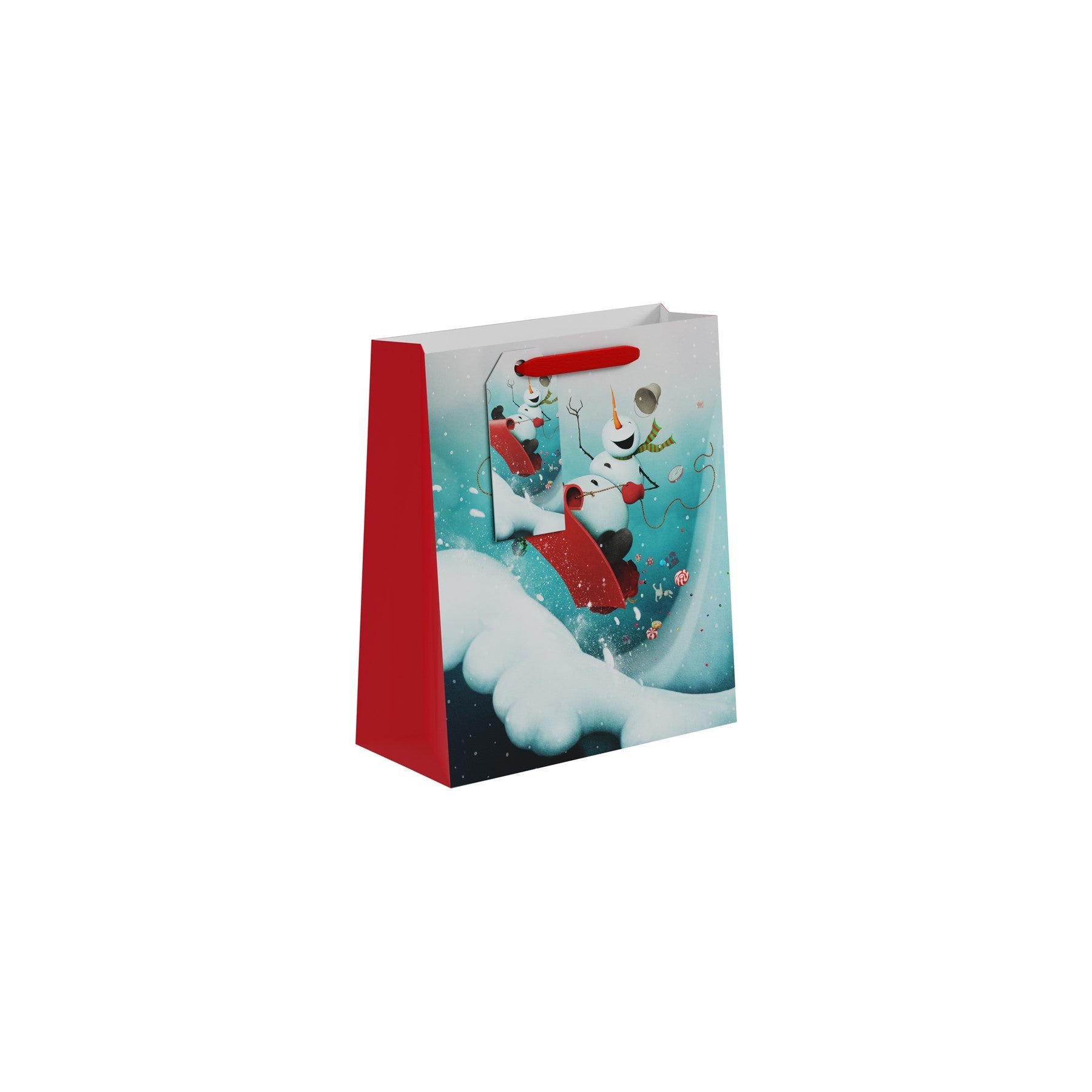 View Sledging Snowman Gift Bag Medium information