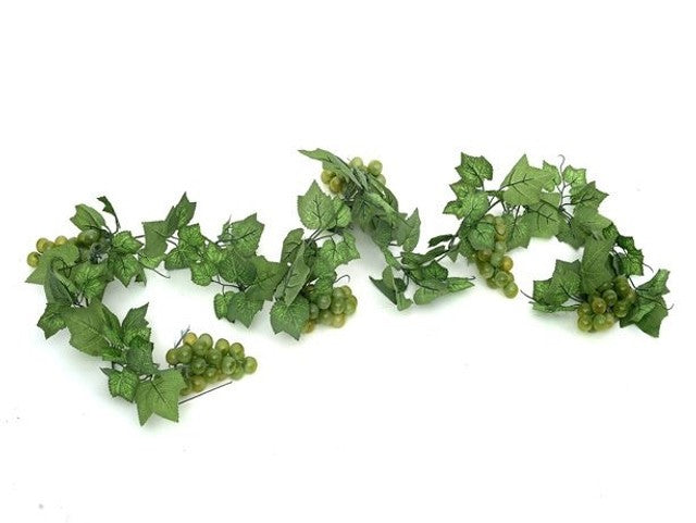 View Artificial Green Grape Garland 180cm information