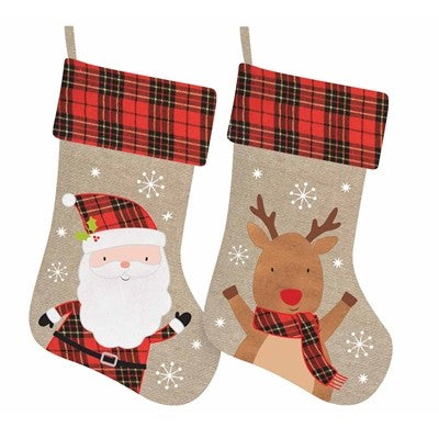 View Plush Tartan Christmas Stocking Assorted information