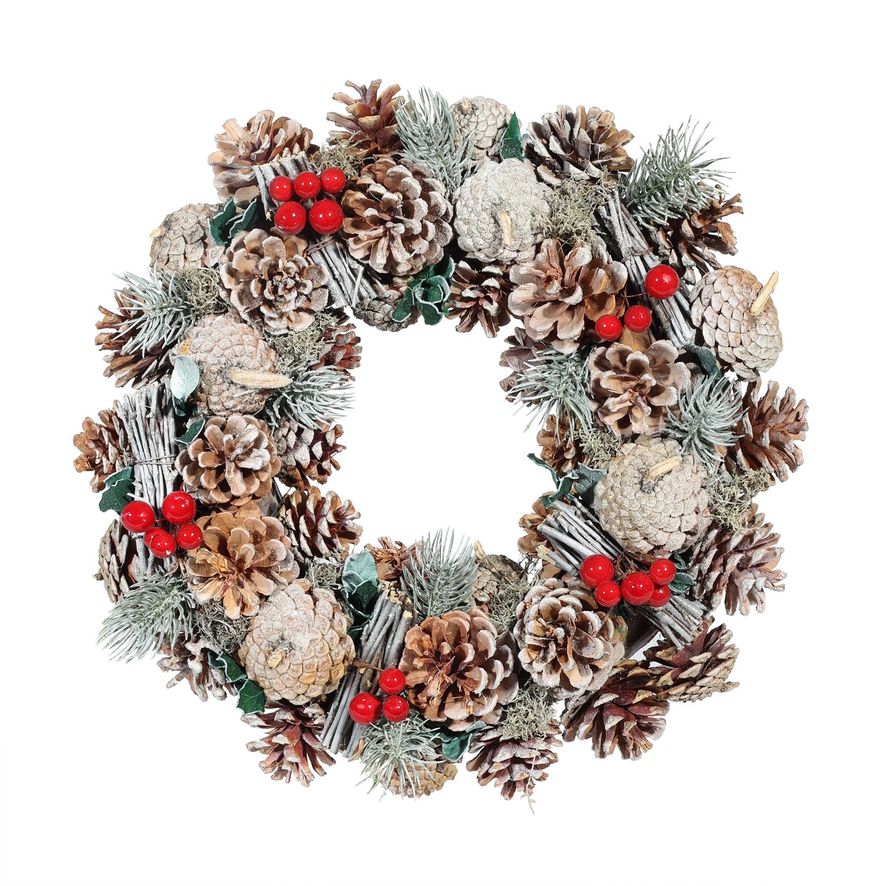 View Frosty Woodland Wreath 36cm information