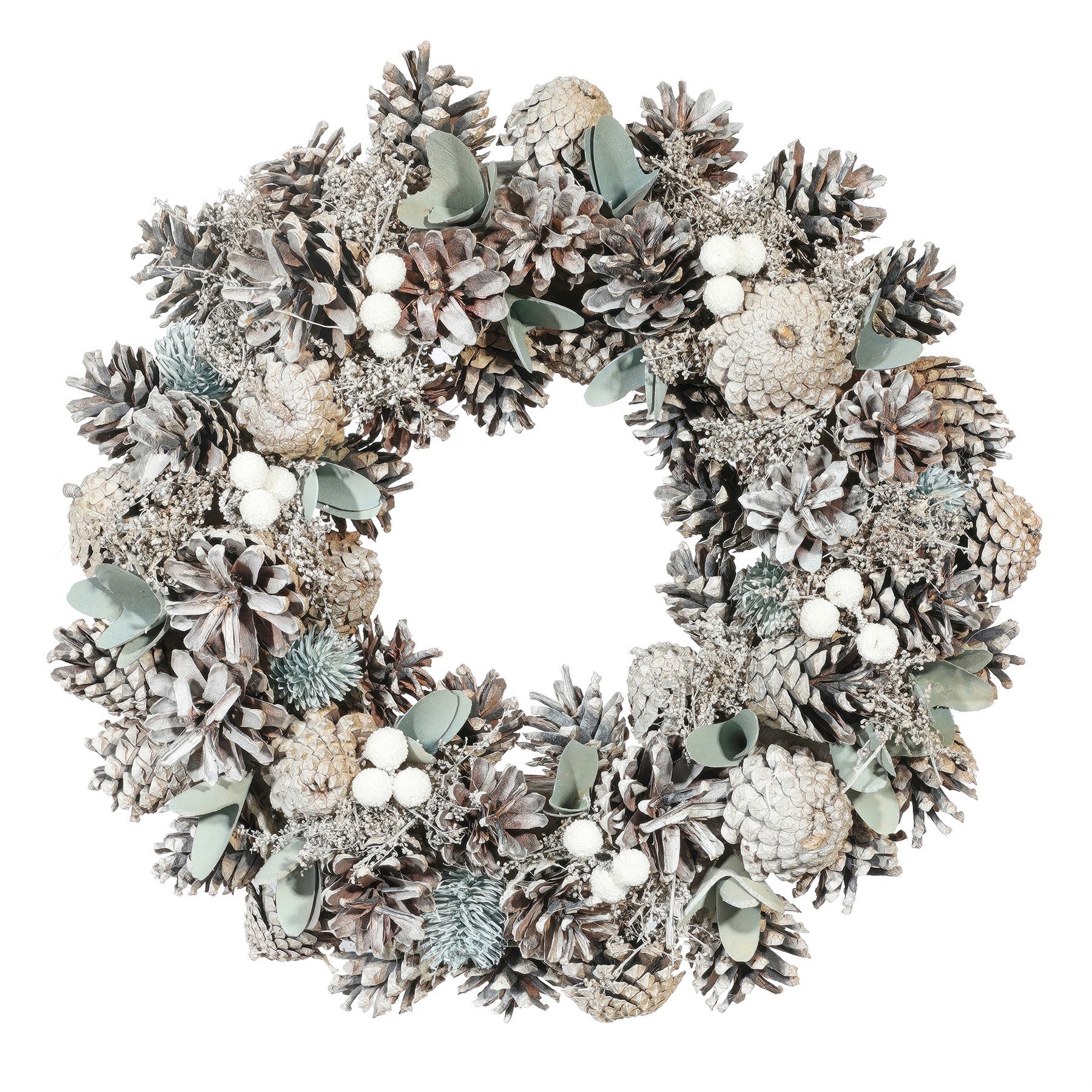 View Natural and Soft Green Wreath 36cm information