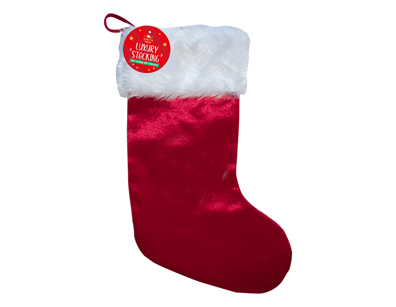 View Luxury Christmas Stocking 48cm x 19cm information