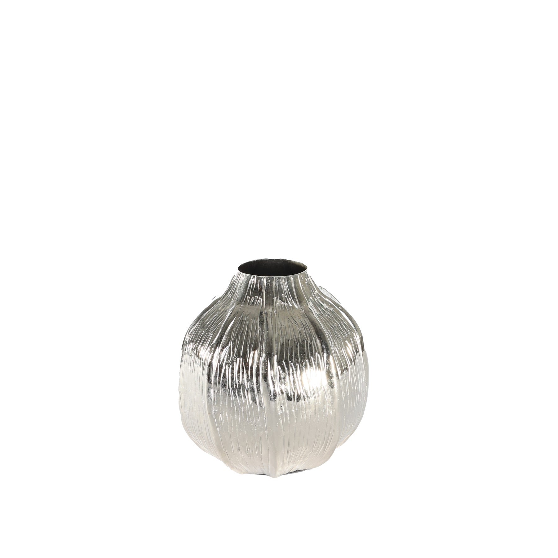 View Silver Eros Poppy Vase H18 x Dia17cm information