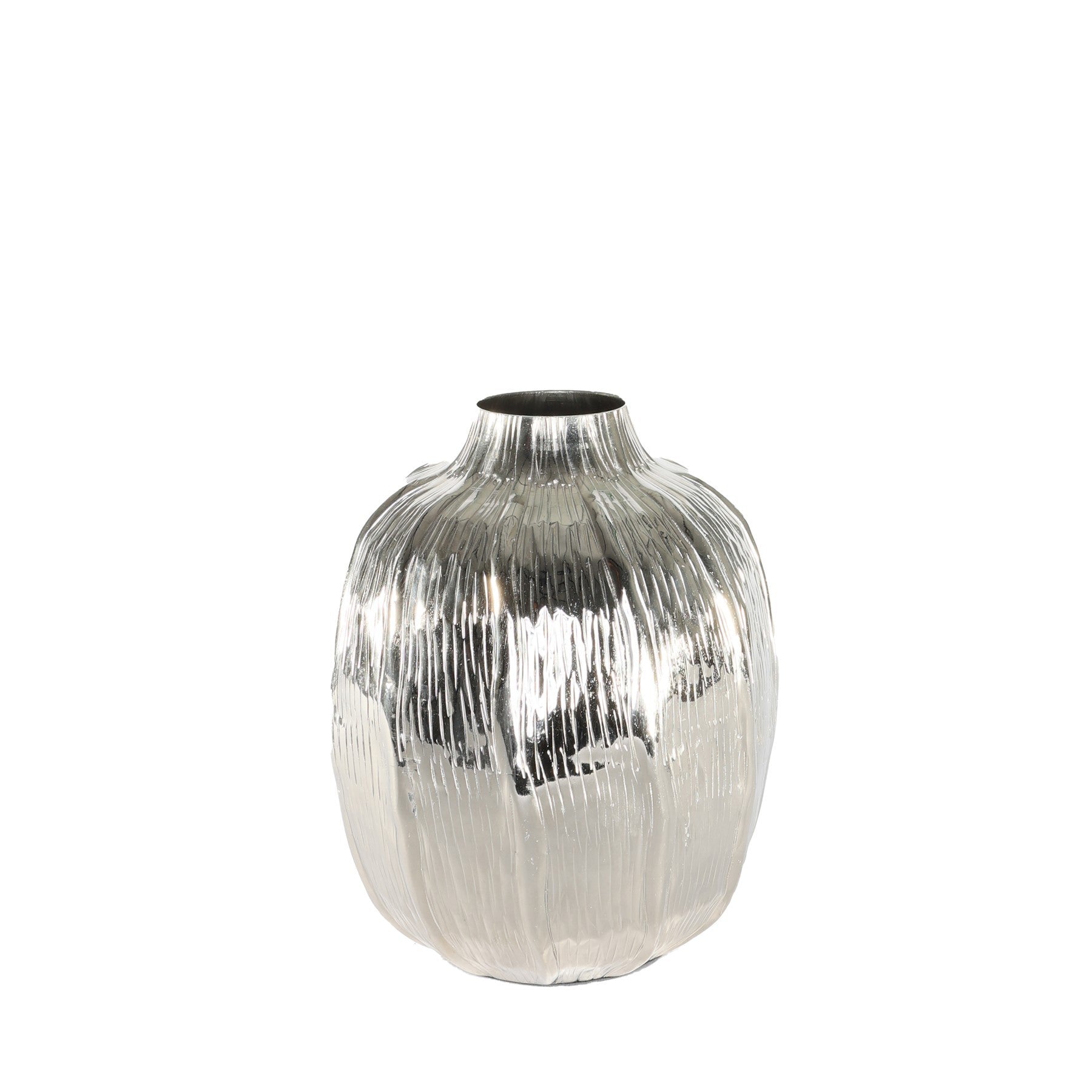 View Silver Eros Poppy Vase H26 x Dia20cm information