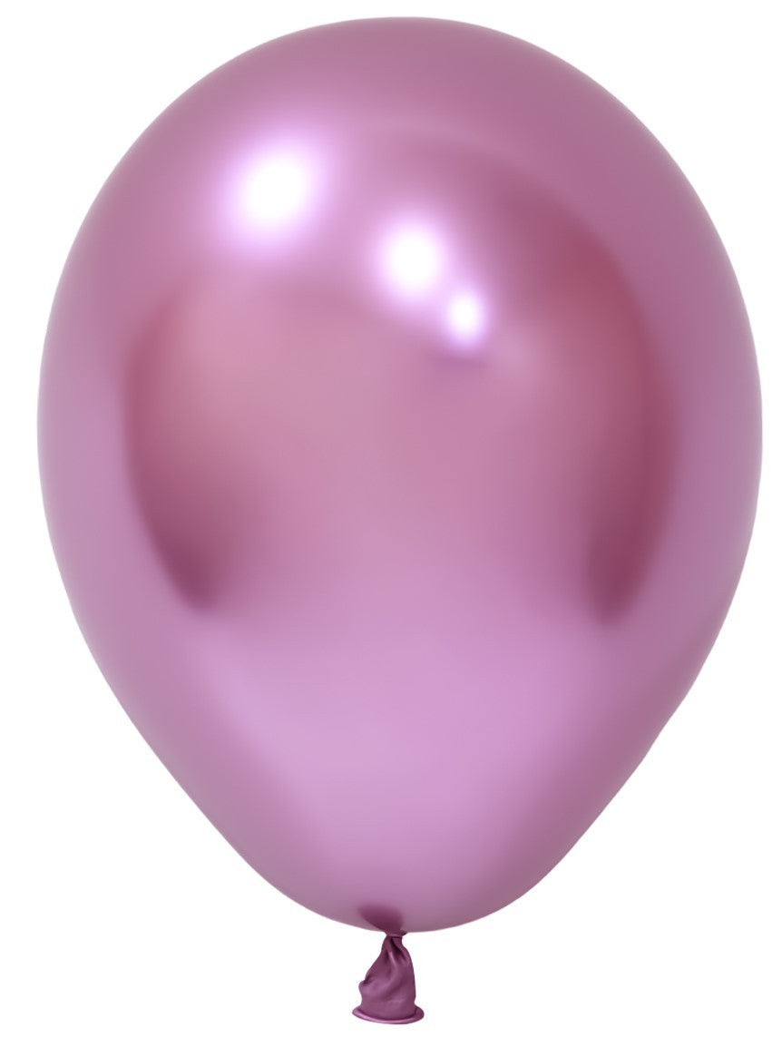 View Pink Chrome Latex Balloon 5inch Pack of 100 information