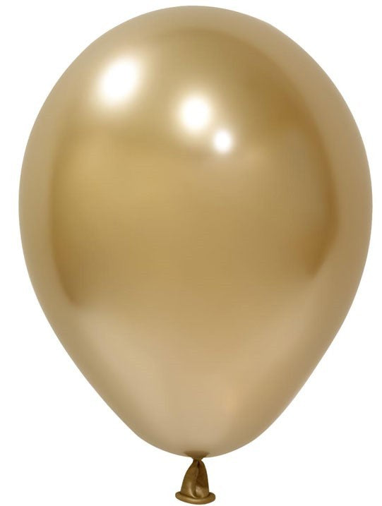View Gold Chrome Latex Balloon 5inch Pack of 100 information