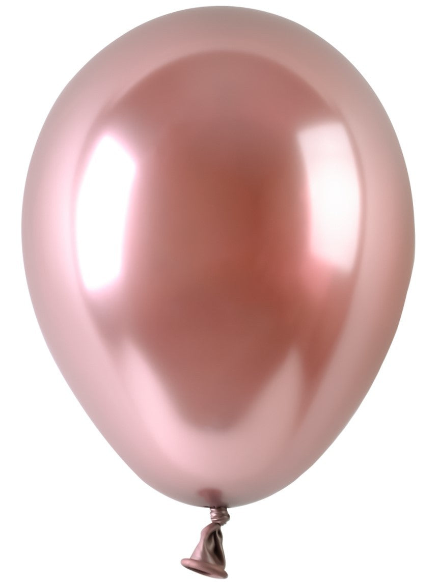 View Rose Gold Chrome Latex Balloon 5inch Pack of 100 information