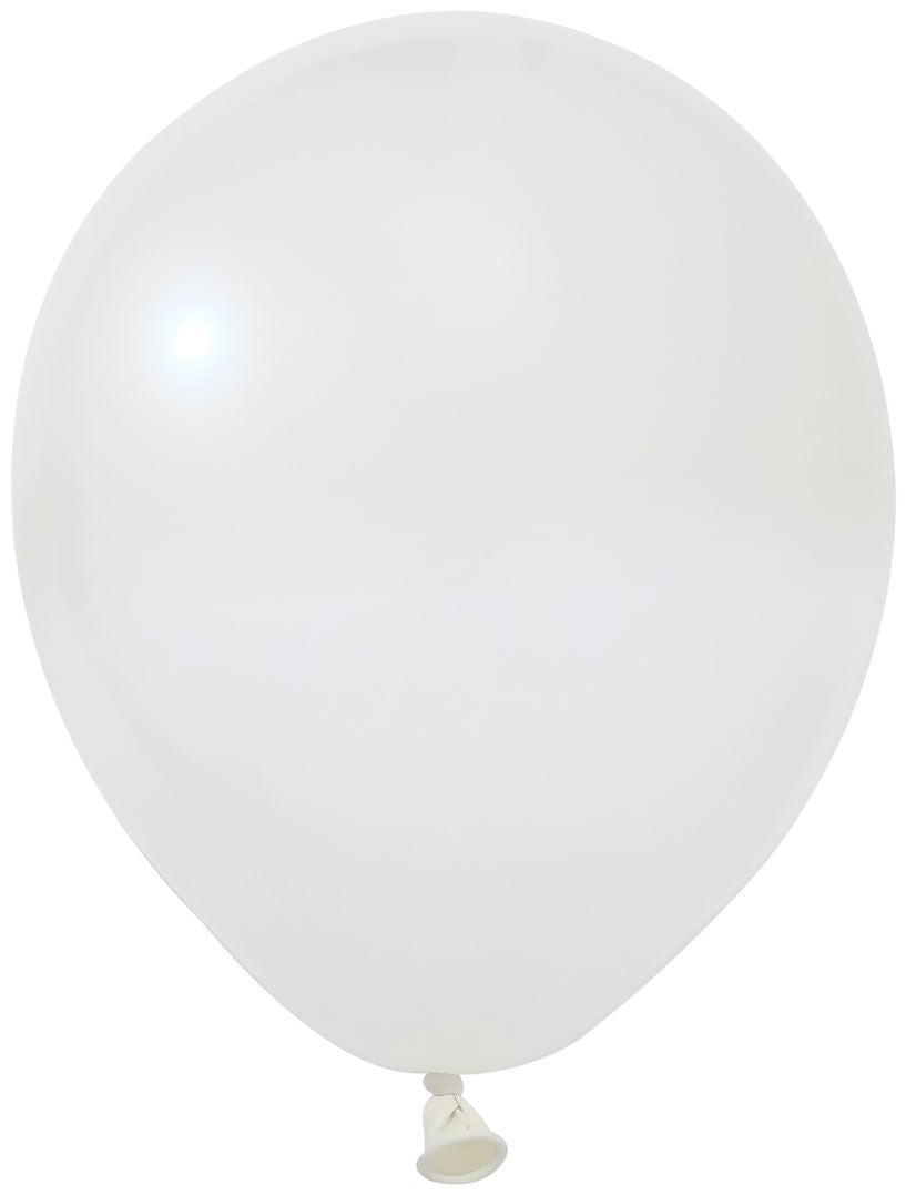 View White Latex Balloon 10inch Pack of 100 information