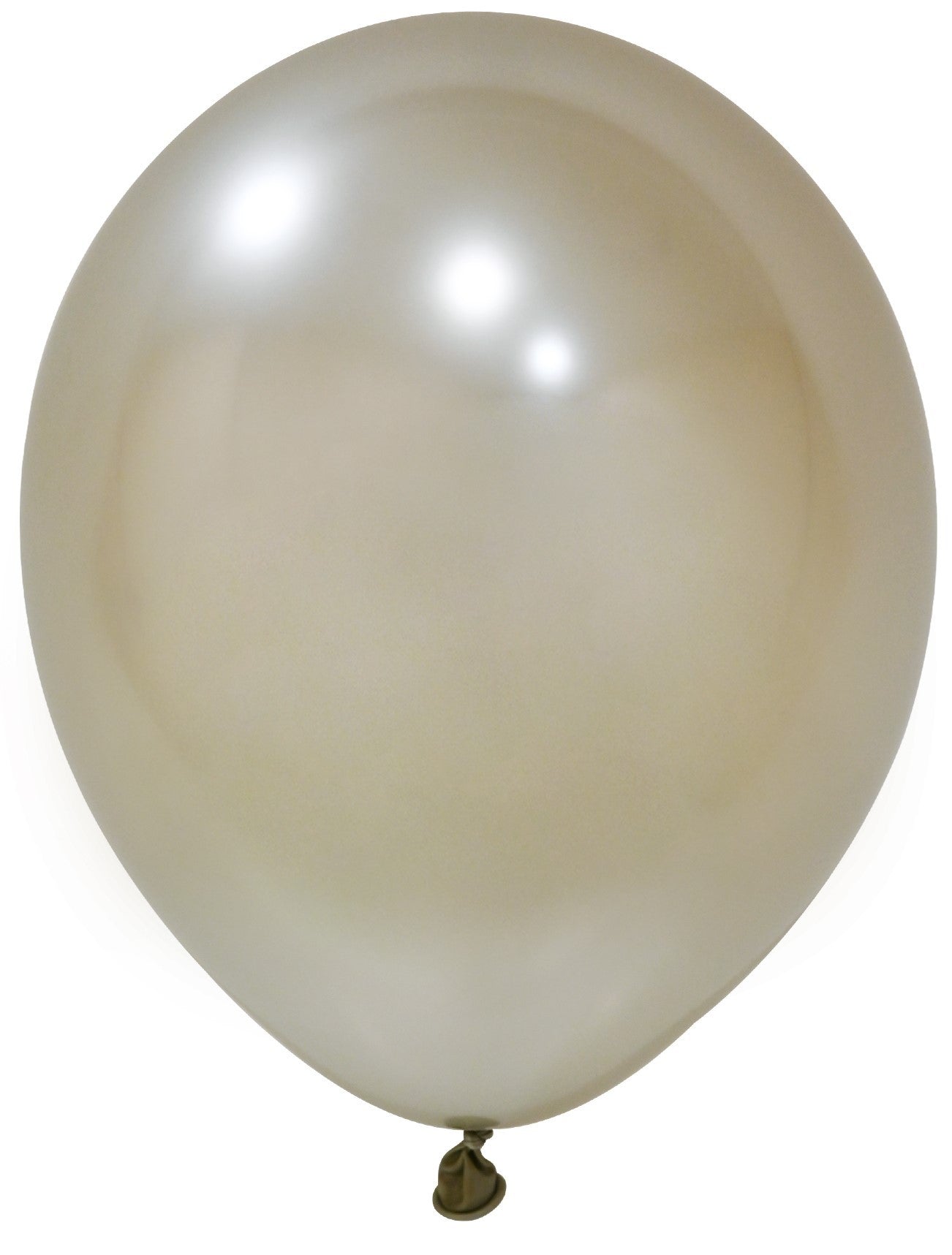 View White Gold Chrome Latex Balloon 10inch Pack of 50 information