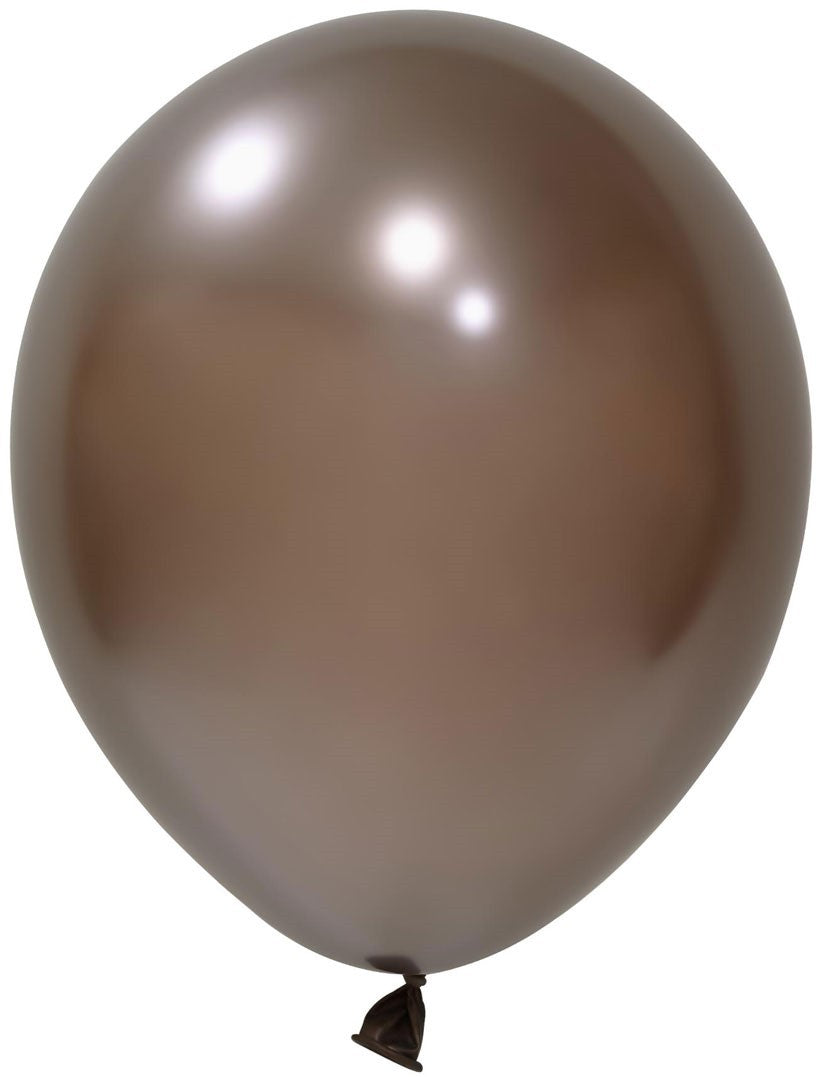 View Brown Chrome Latex Balloon 10inch Pack of 50 information