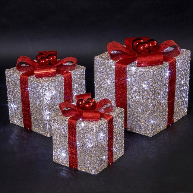 View Light up Gift Boxes Set of 3 information