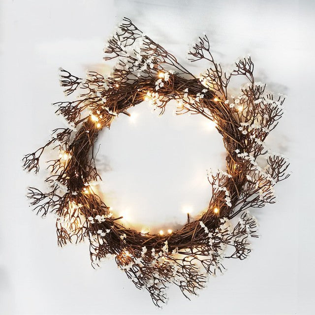 View Light Up Gypsophilia Wreath 40cm information