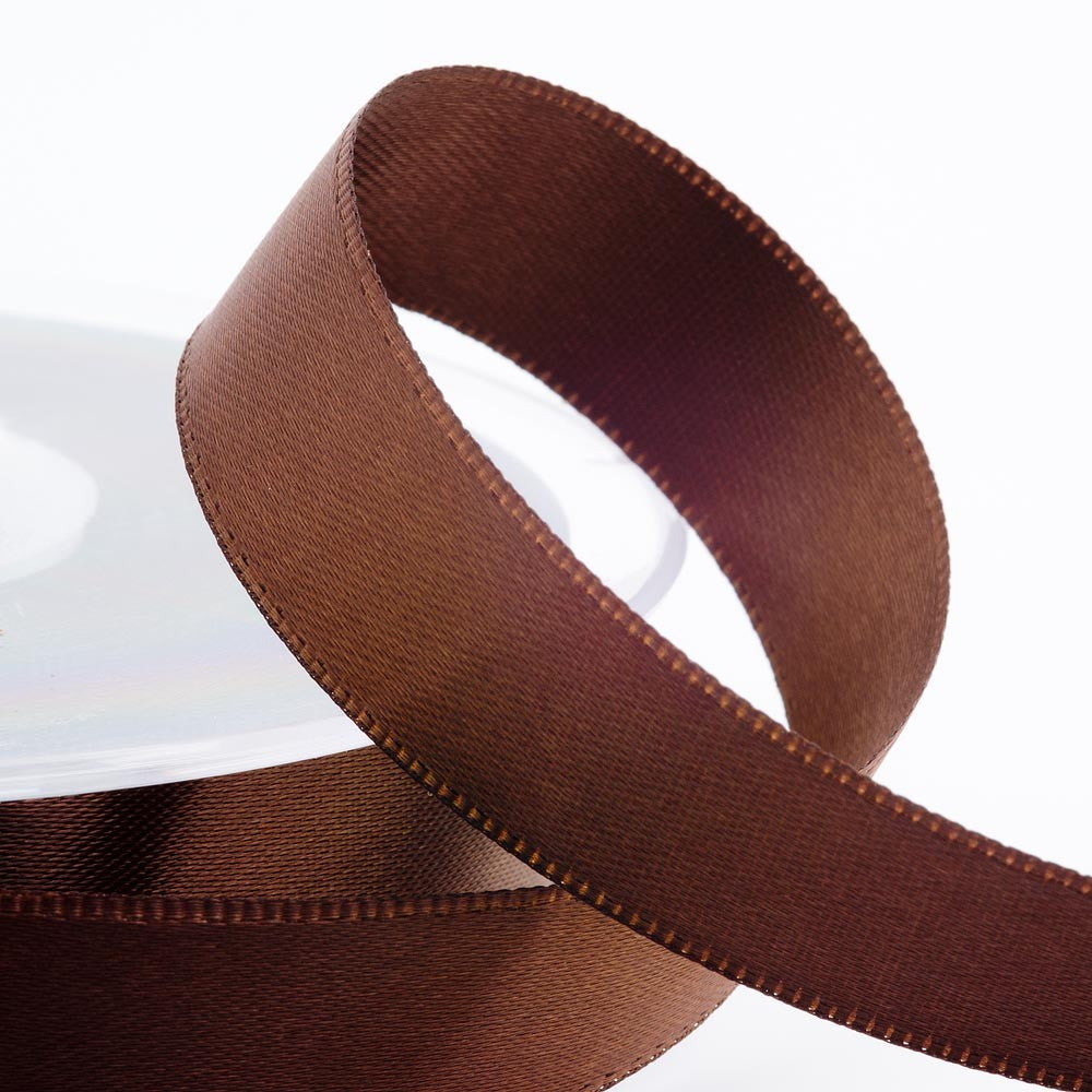 View Brown Satin Ribbon 10mm x 25m information