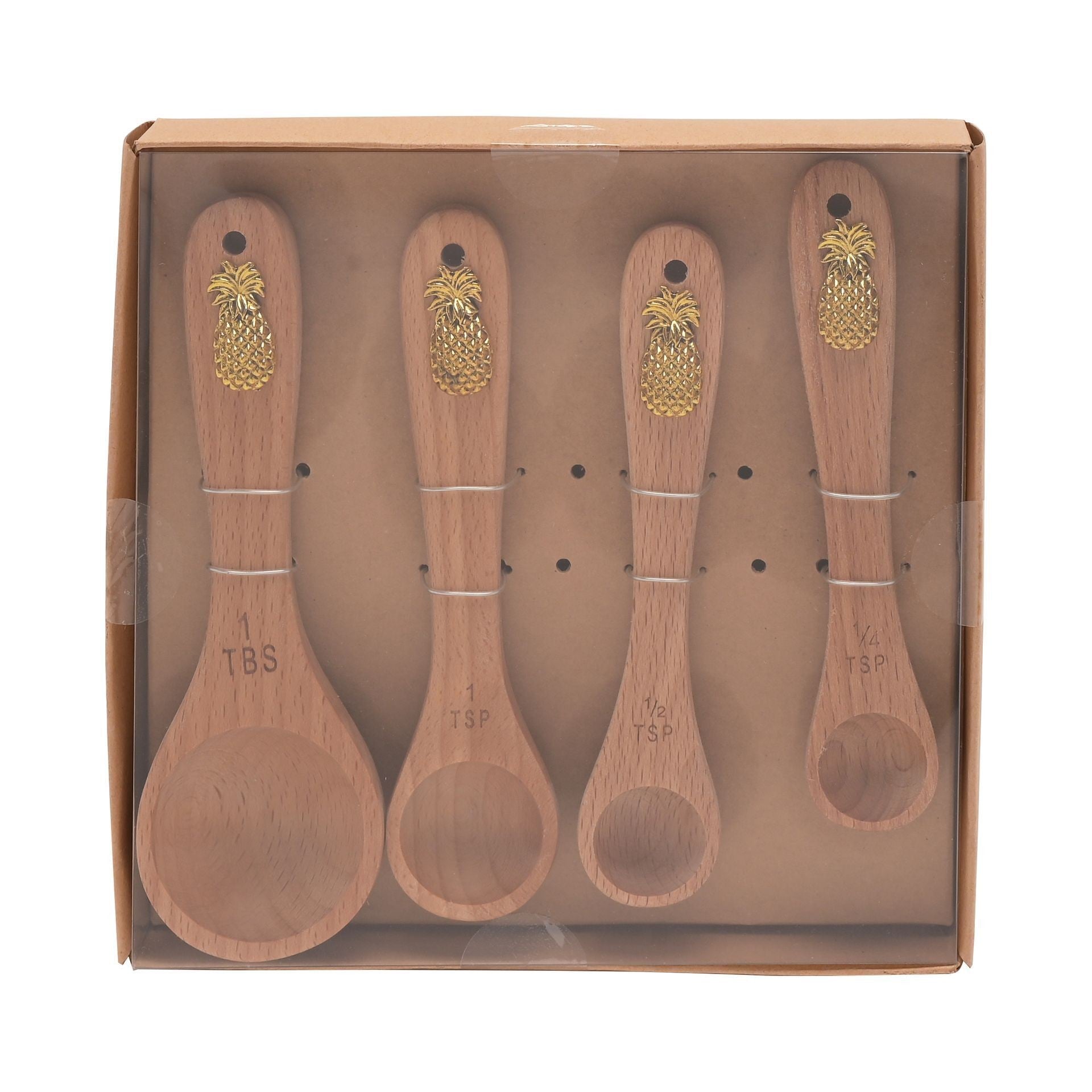 View Hestia Set of 4 Measuring Spoons Pineapple information